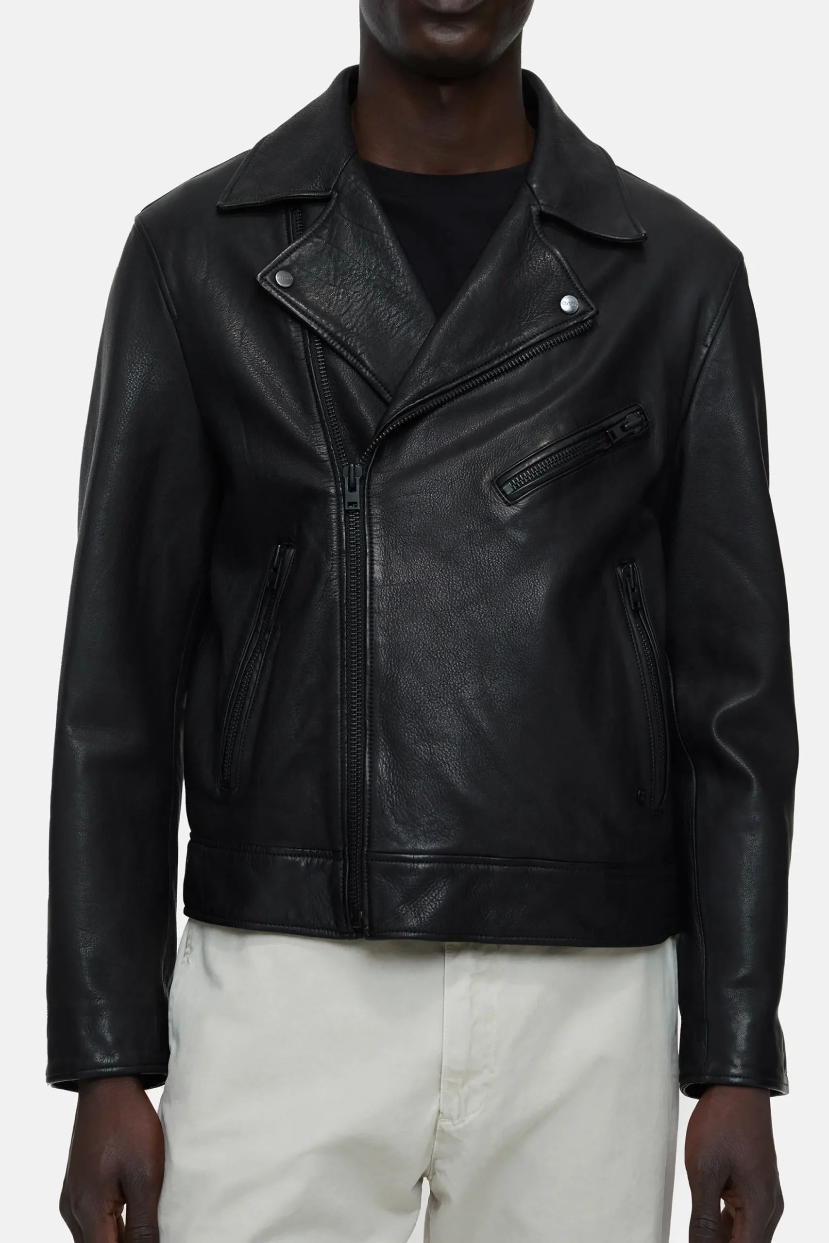 Closed Jacken & Mäntel*Bikerjacke aus Leder Black