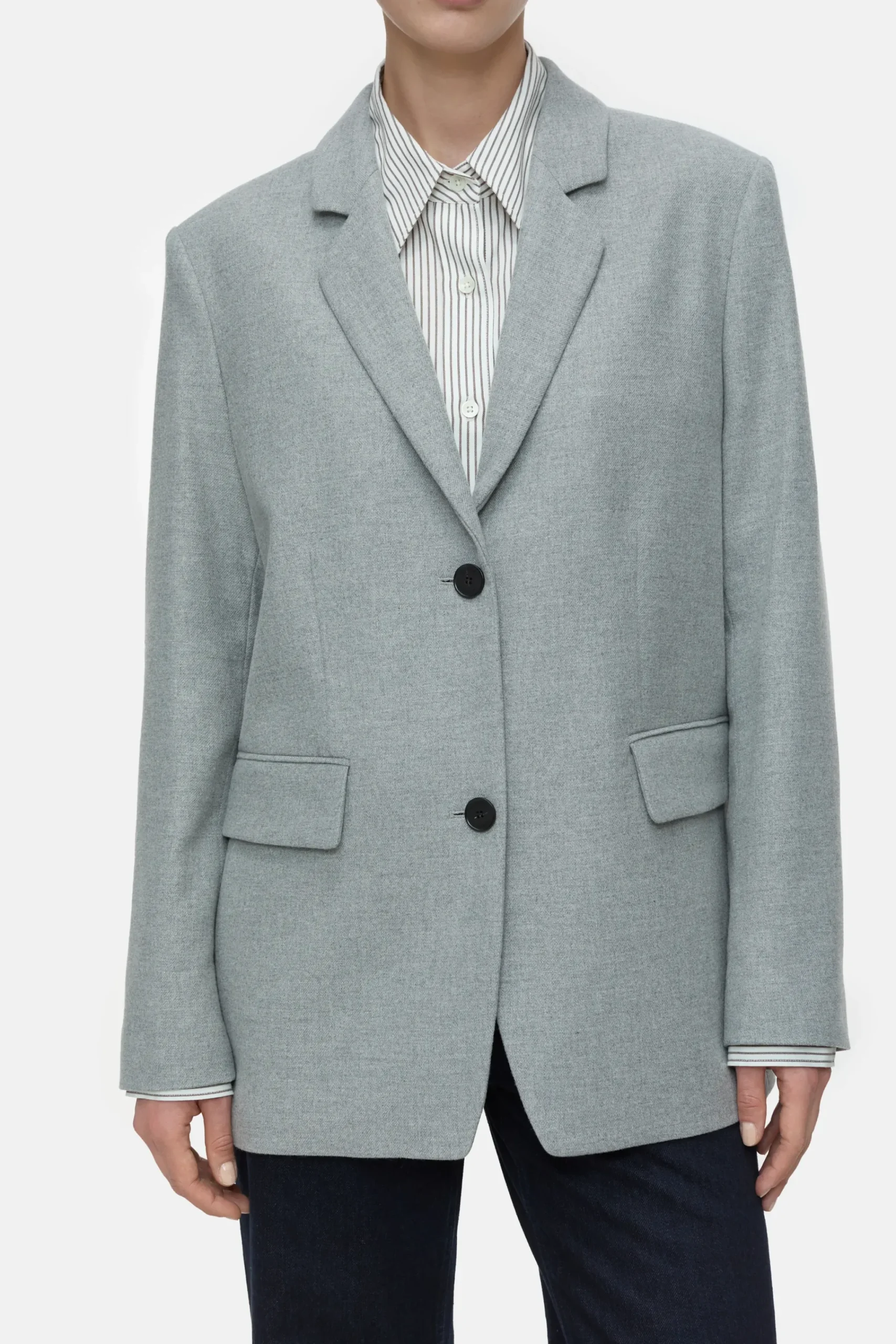 Closed Blazer | Jacken & Mäntel*Blazer - Style Name Lola Lightgreymelange