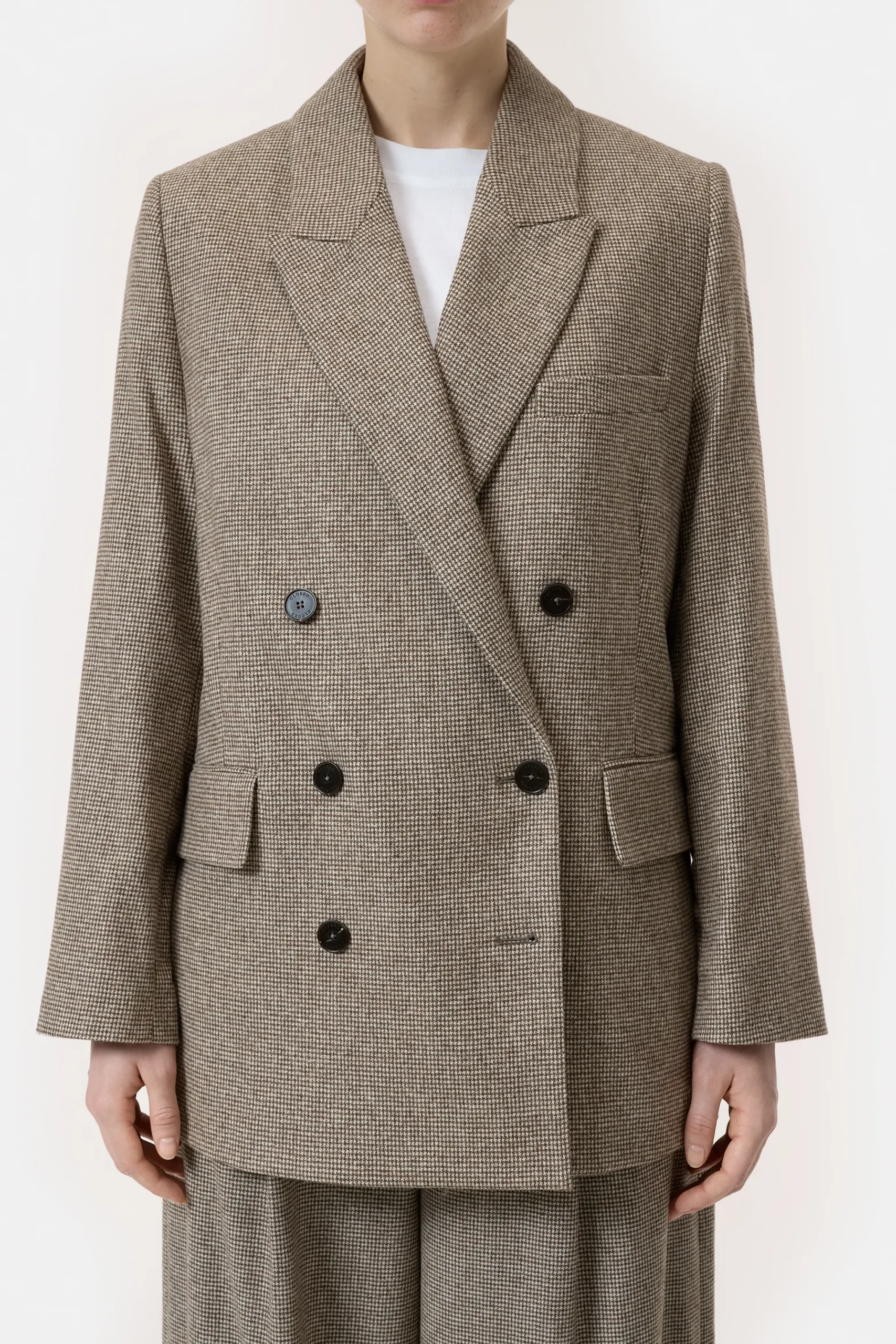 Closed Blazer | Jacken & Mäntel*Blazer aus Woll-Mix Darkchinobeige