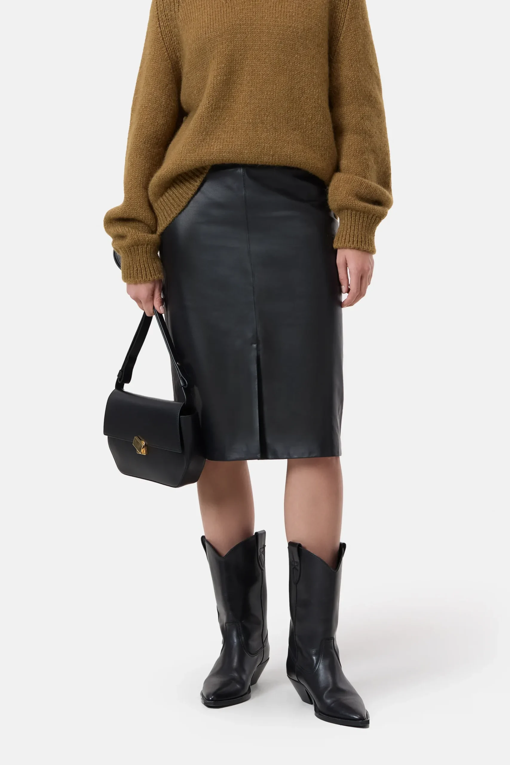 Closed Röcke*Bleistiftrock aus Leder Black