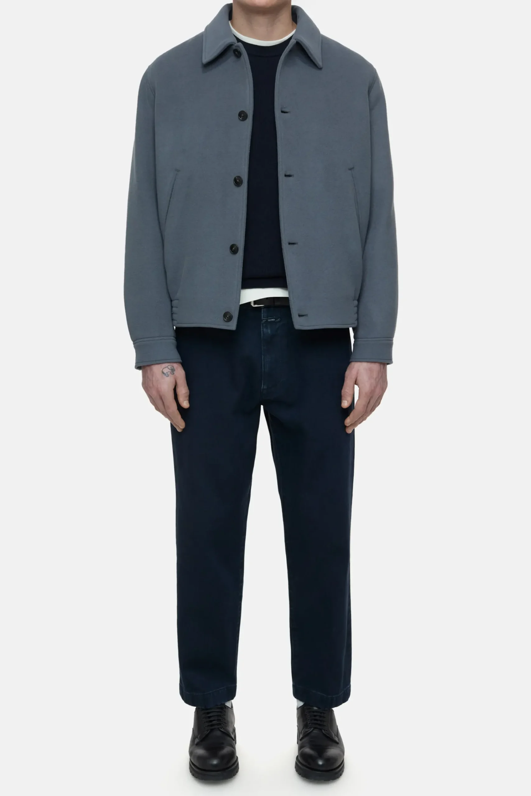 Closed Jacken & Mäntel*Blouson aus Schurwoll-Mix Washedstone