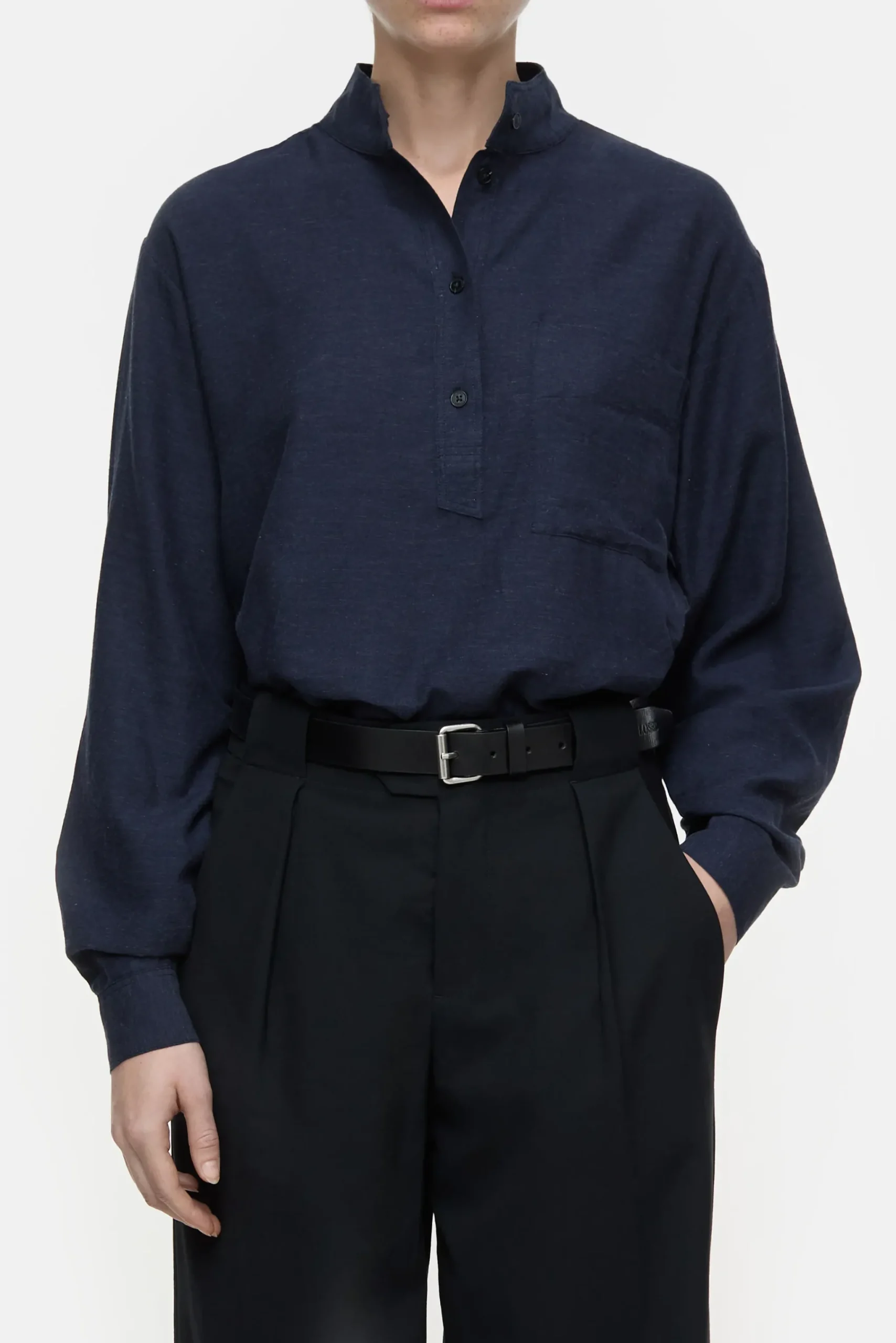 Closed Shirts & Blusen*Bluse aus Baumwoll-Mix Smokeyblue