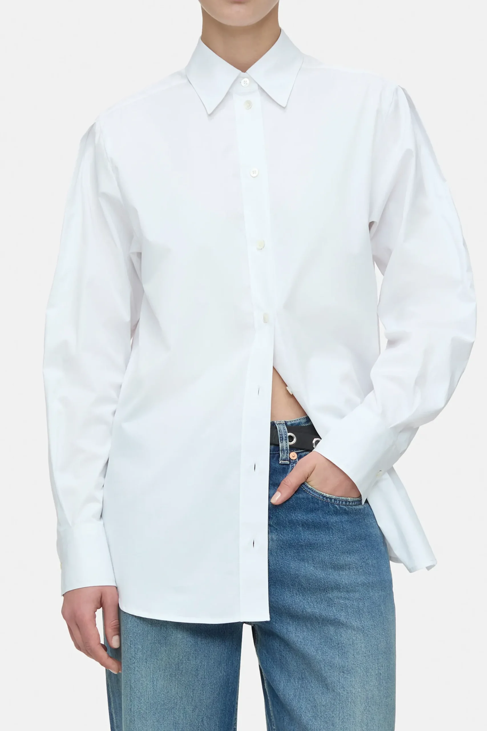 Closed Shirts & Blusen*Bluse aus Baumwoll-Mix White