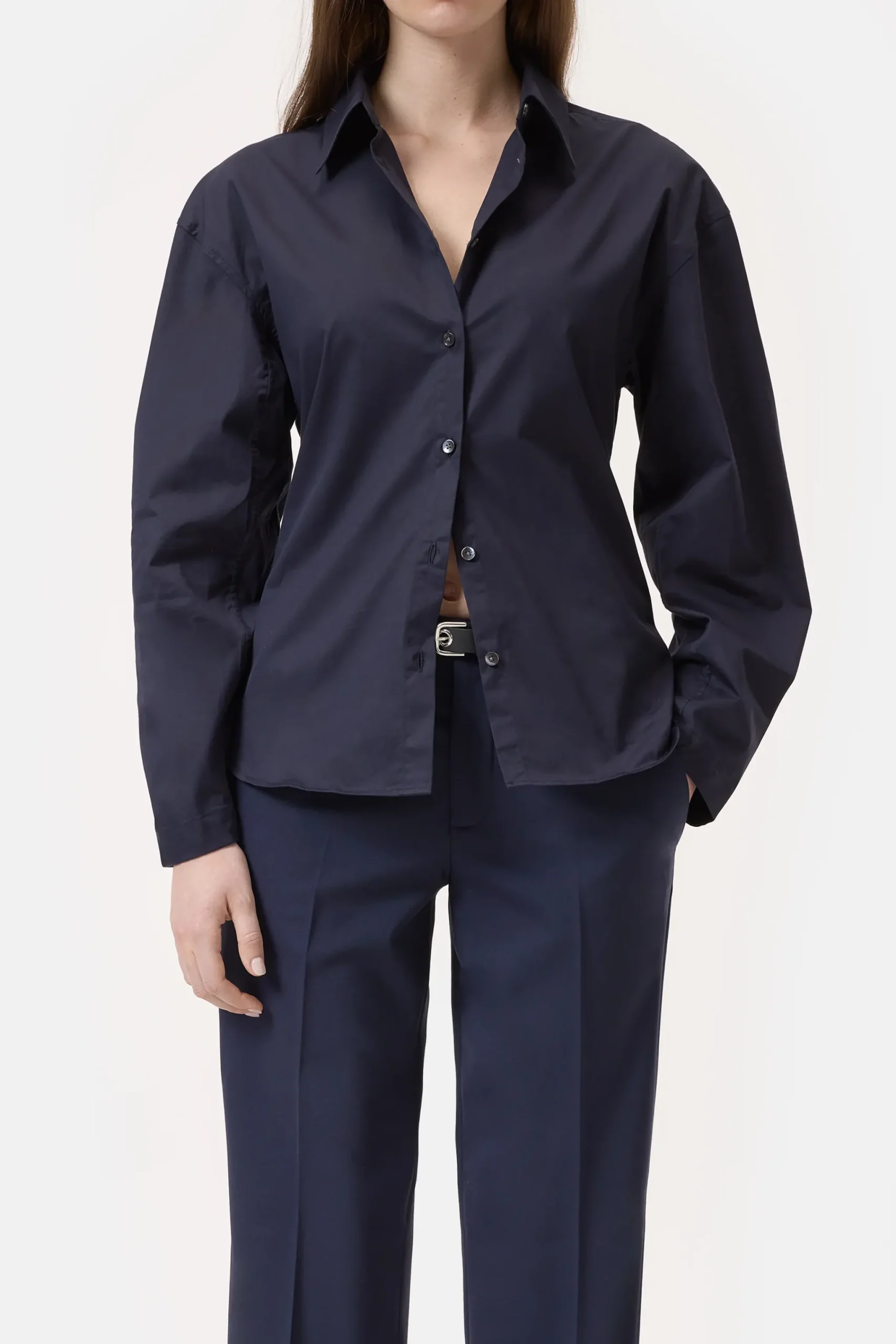 Closed Shirts & Blusen*Bluse aus Baumwoll-Popeline Darknight