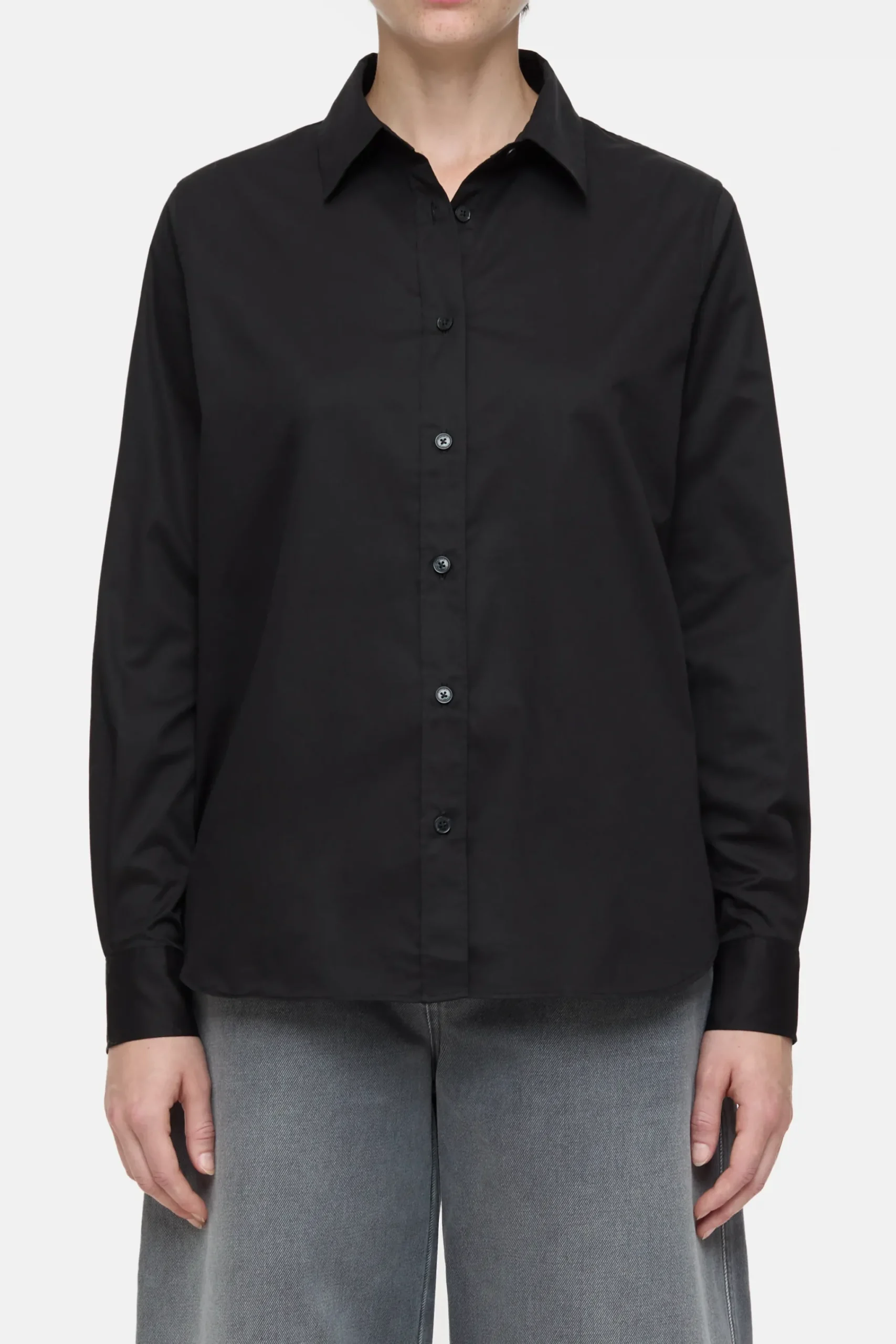 Closed Shirts & Blusen*Bluse aus Baumwoll-Popeline Black