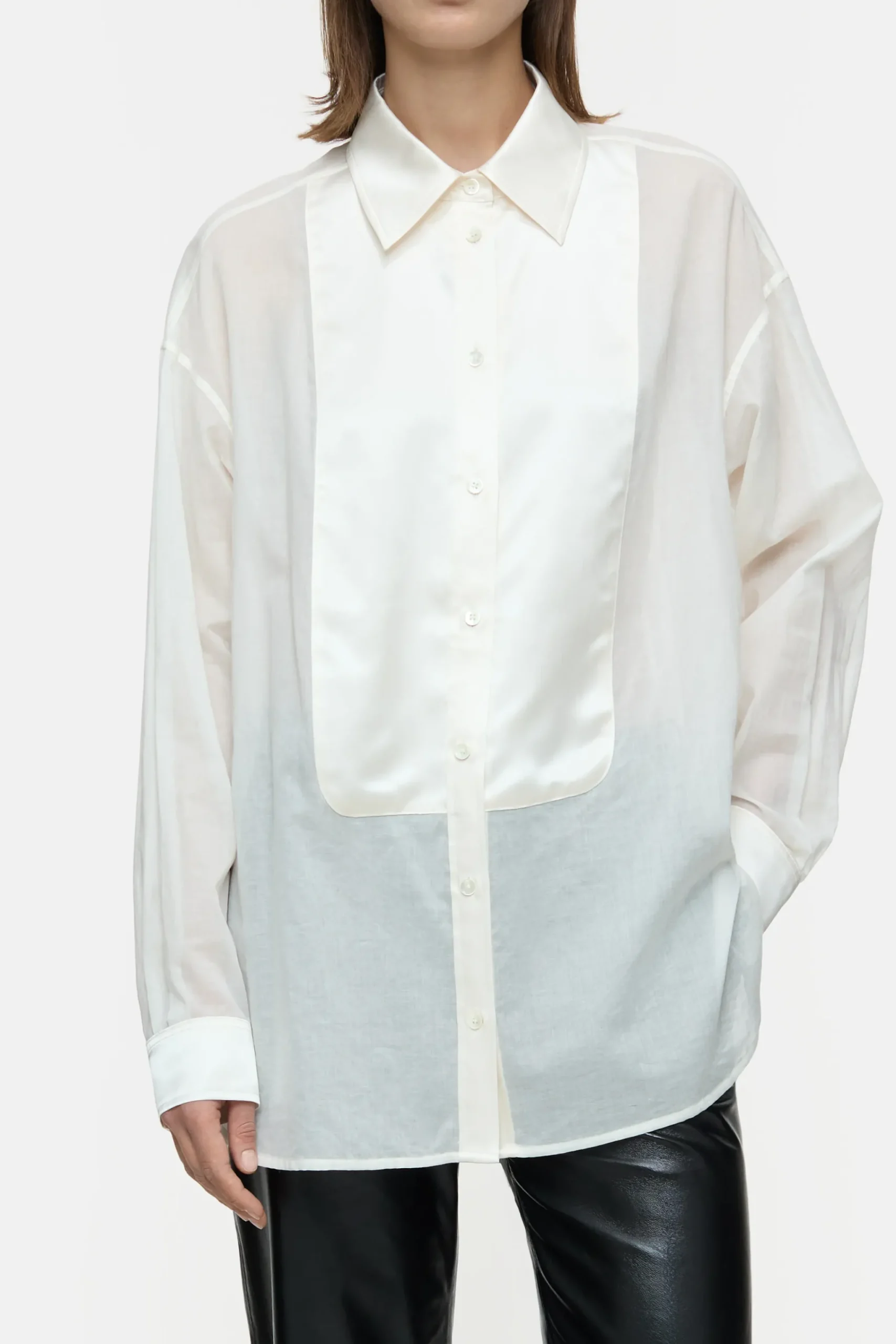 Closed Shirts & Blusen*Bluse aus Baumwoll-Voile Ivory