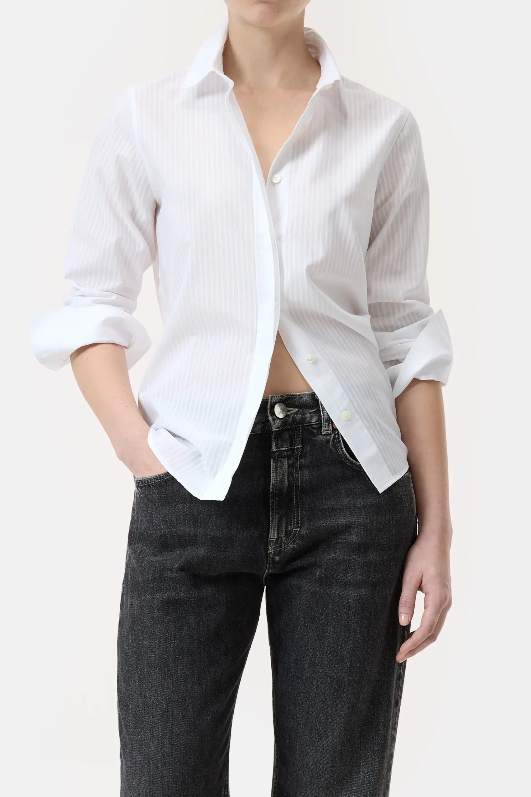 Closed Shirts & Blusen*Bluse aus Baumwoll-Voile White