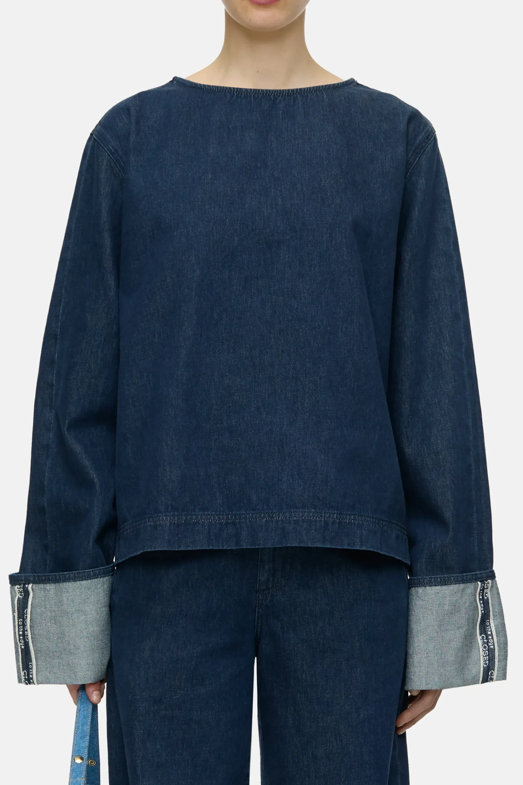 Closed Shirts & Blusen*Bluse aus Denim Darkblue