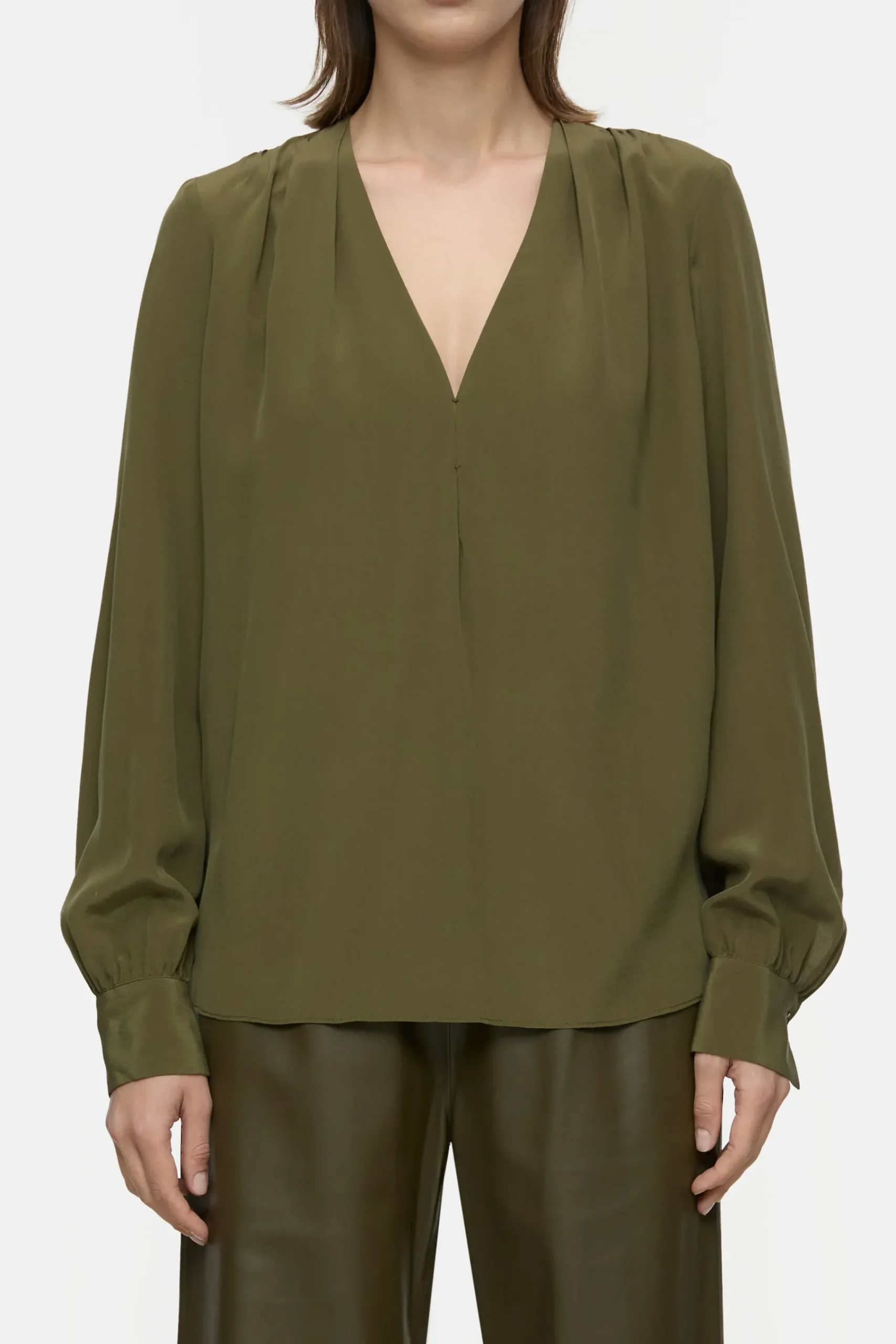 Closed Shirts & Blusen*Bluse aus Seide Vergreen