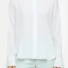 Closed Shirts & Blusen*Bluse aus strukturiertem Viskose-Mix Ivory