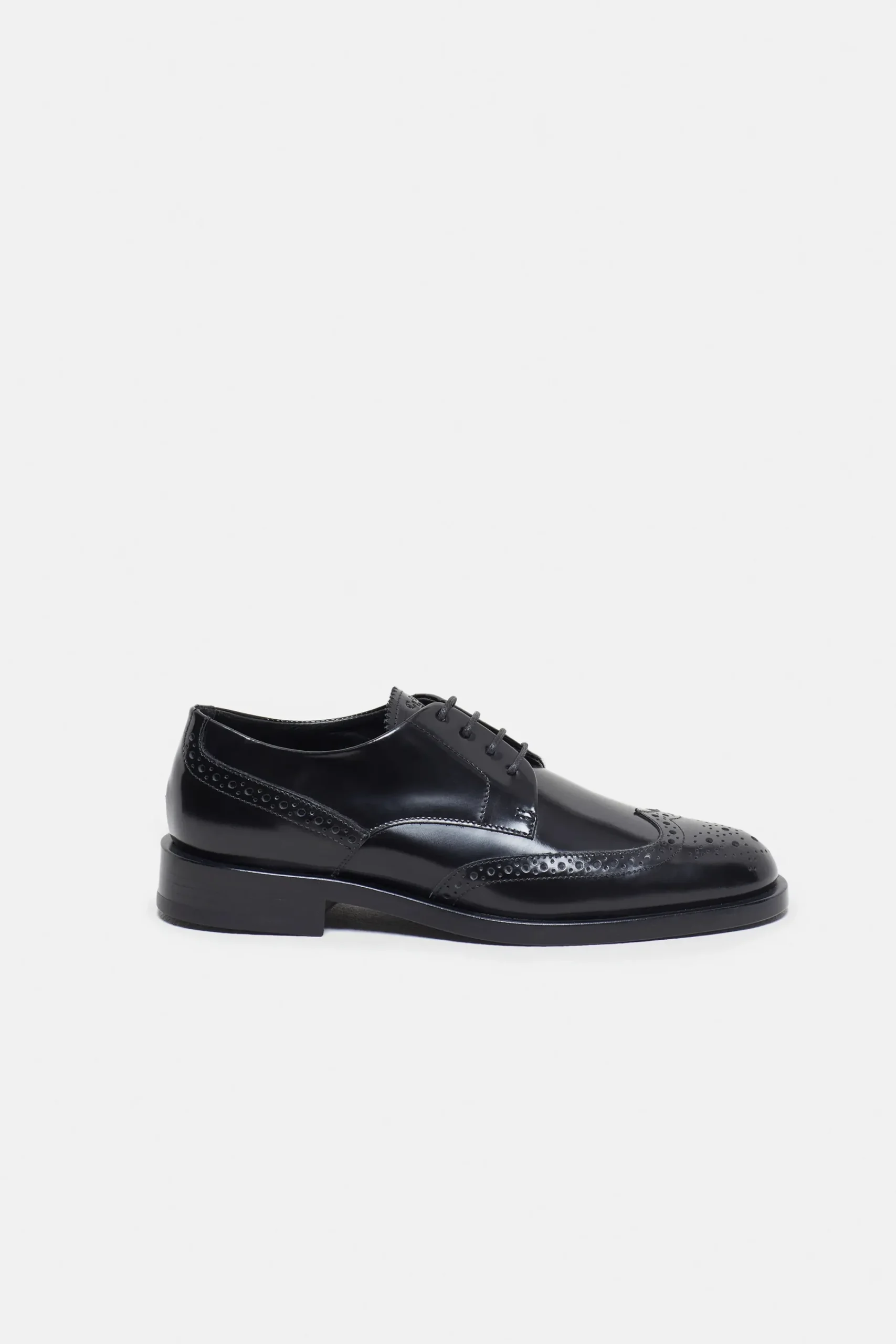 Closed Lederschuhe*Brogues Black