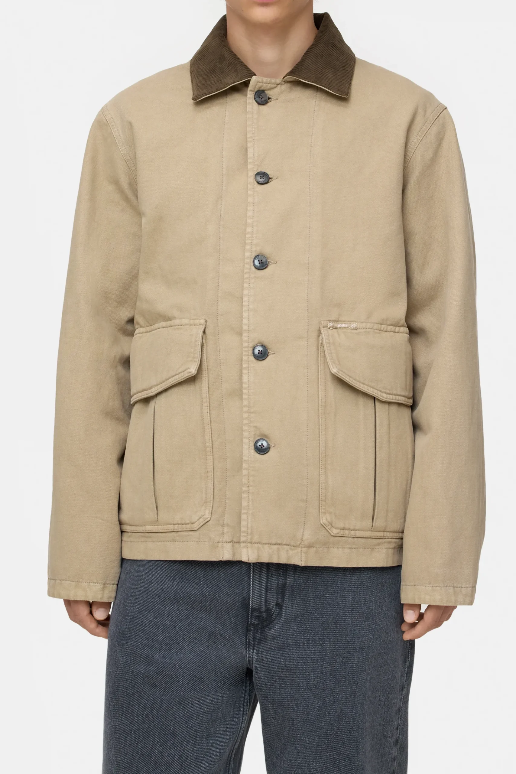 Closed Jacken & Mäntel*Cargo-Jacke aus Ecru Denim Cashewcream