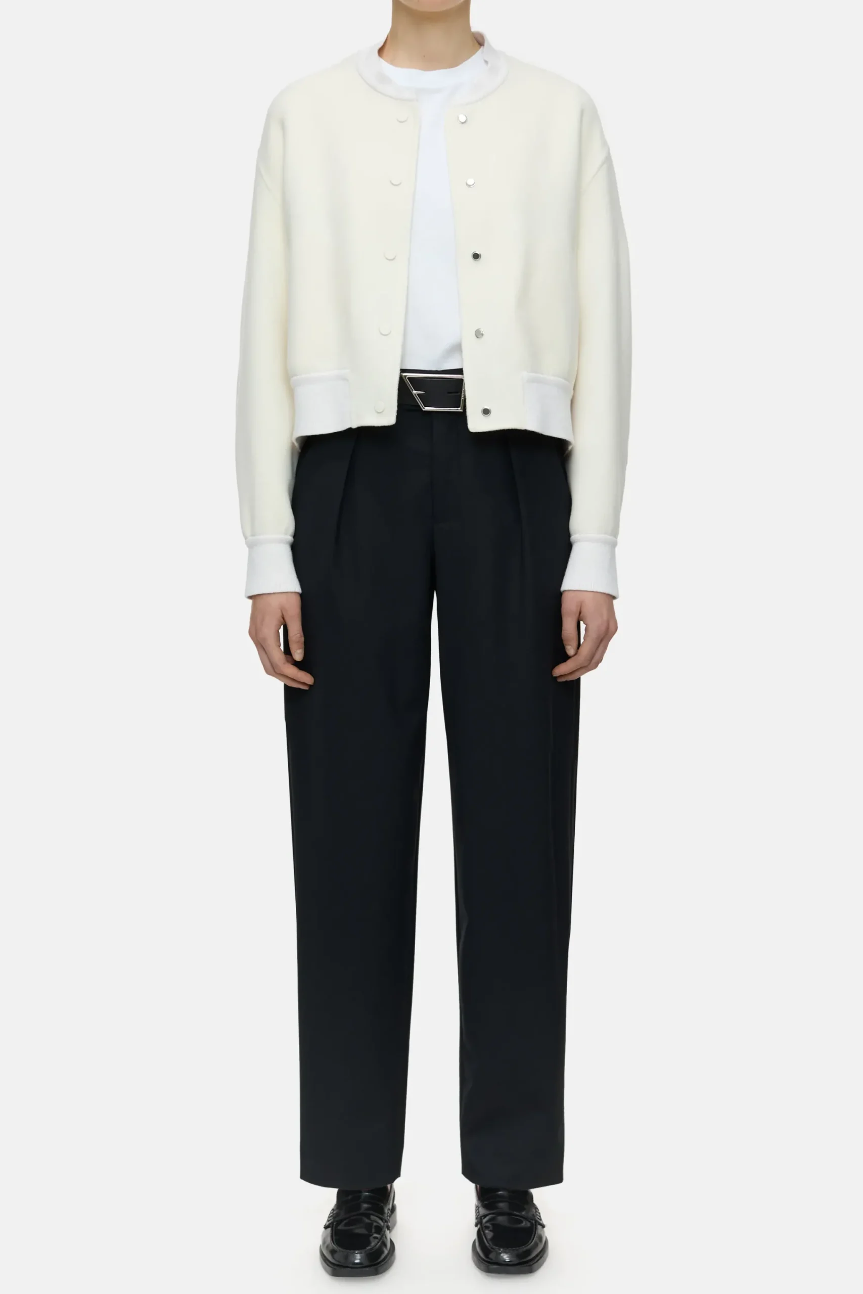 Closed Jacken & Mäntel*Collegejacke aus Woll-Mix Ivory