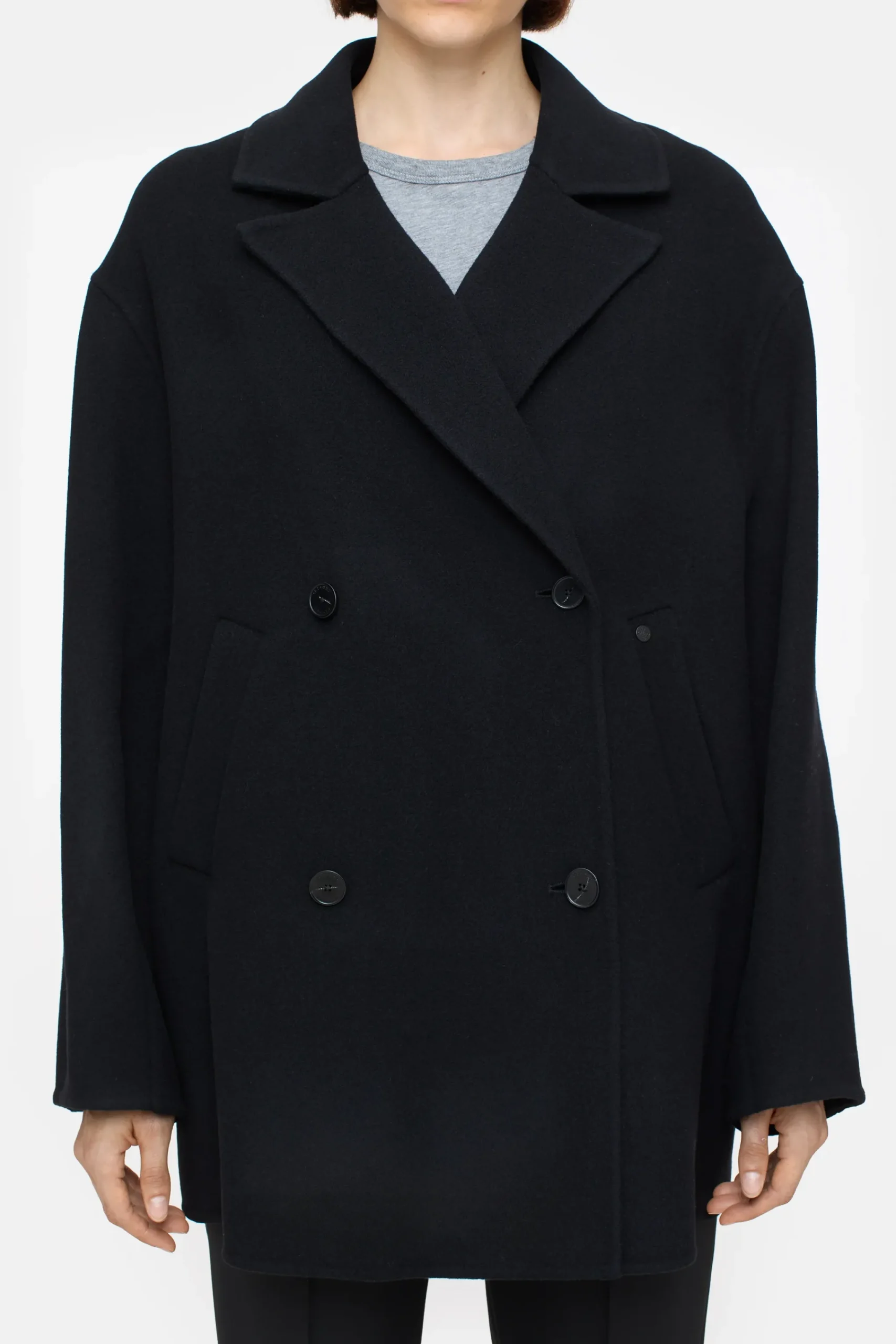 Closed Jacken & Mäntel*Doppelreiher aus Doubleface Black