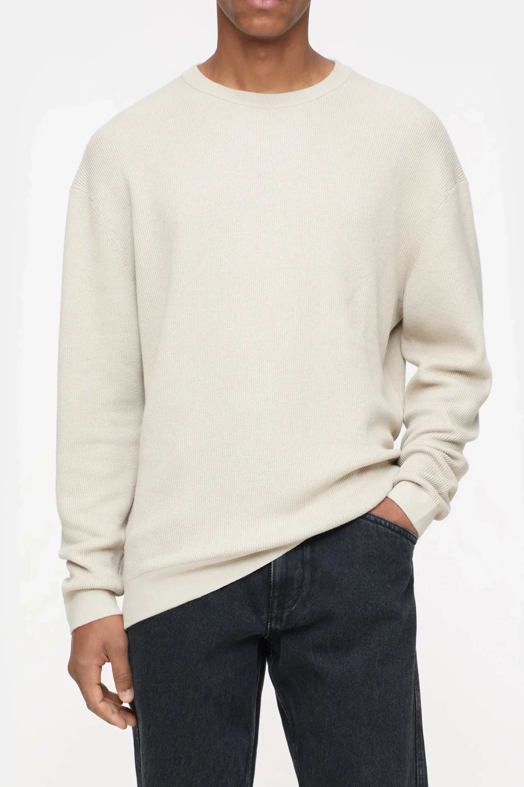 Closed Strick*Feinstrickpullover aus Baumwoll-Mix Tonkabeige