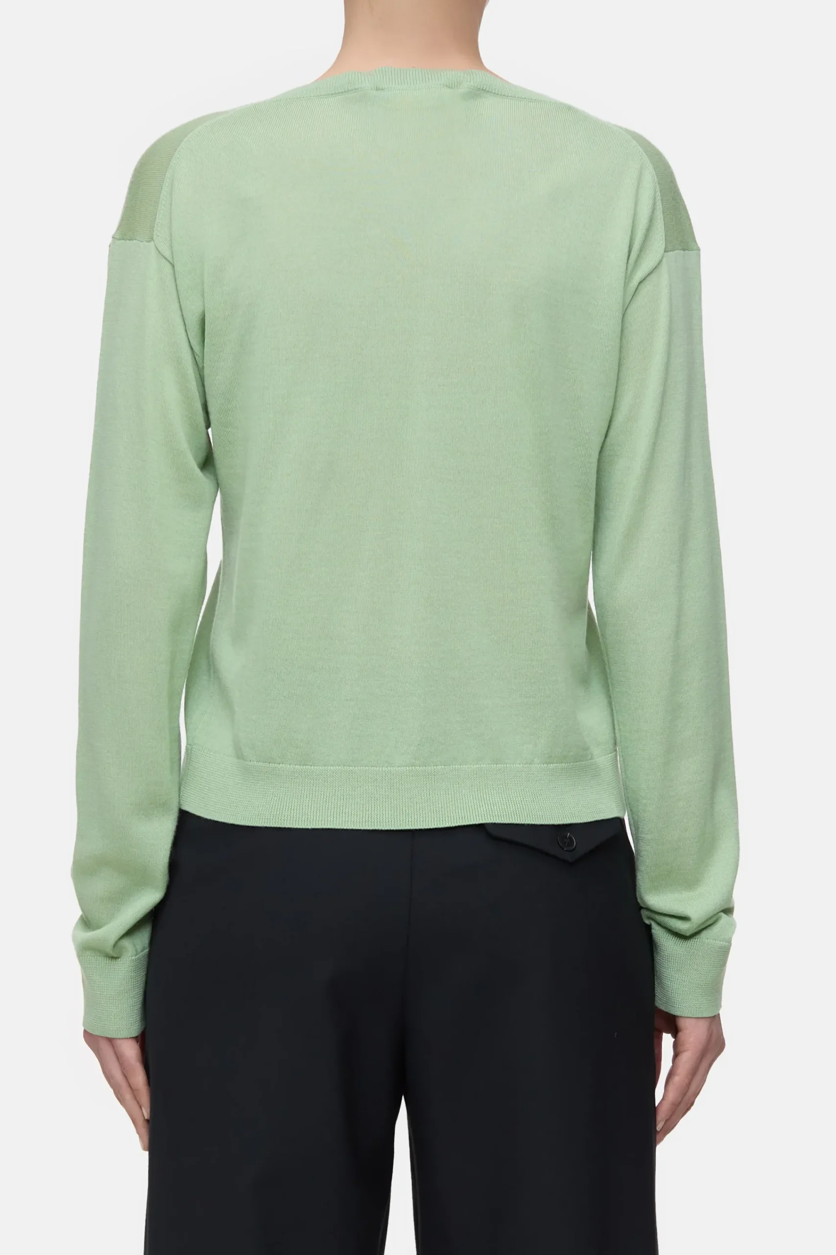 Closed Strick*Feinstrickpullover aus Bio-Woll-Mischung Giadagreen