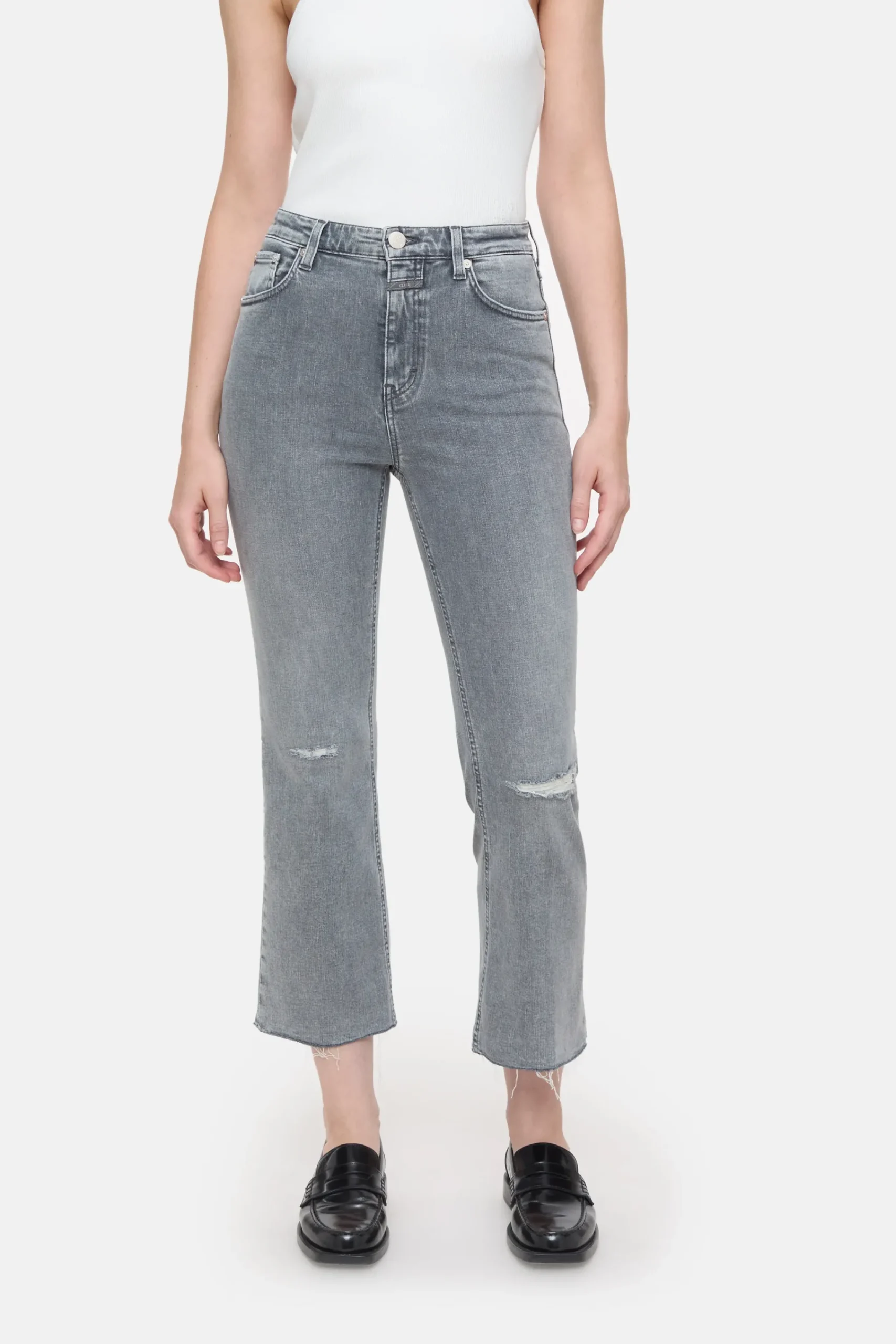 Closed Jeans | Skinny Fit*Flared Jeans - Style Name Hi-Sun Lightgrey