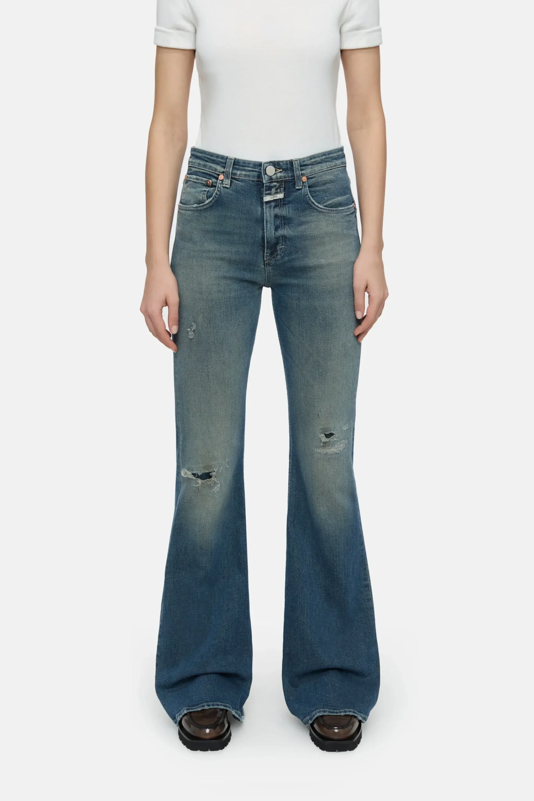 Closed Jeans | Skinny Fit*Flared Jeans - Style Name Rawlin Midblue