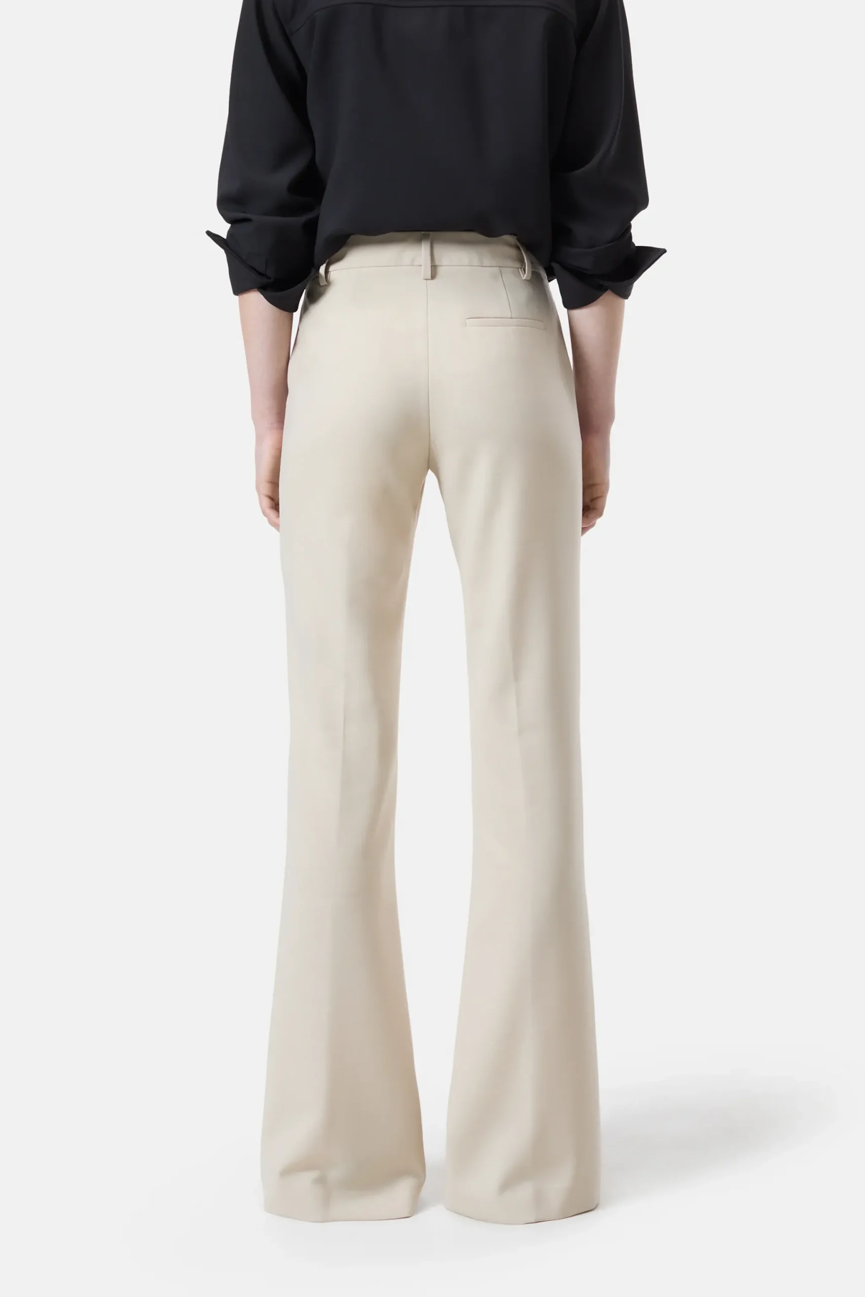 Closed Hosen*Flared Pants - Style Name Denair Pearlbeige