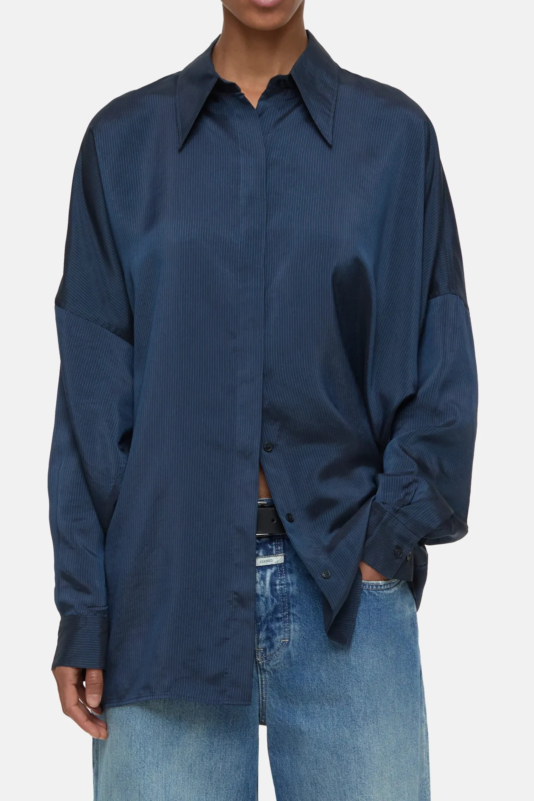 Closed Shirts & Blusen*Gestreifte Bluse Spaceblue