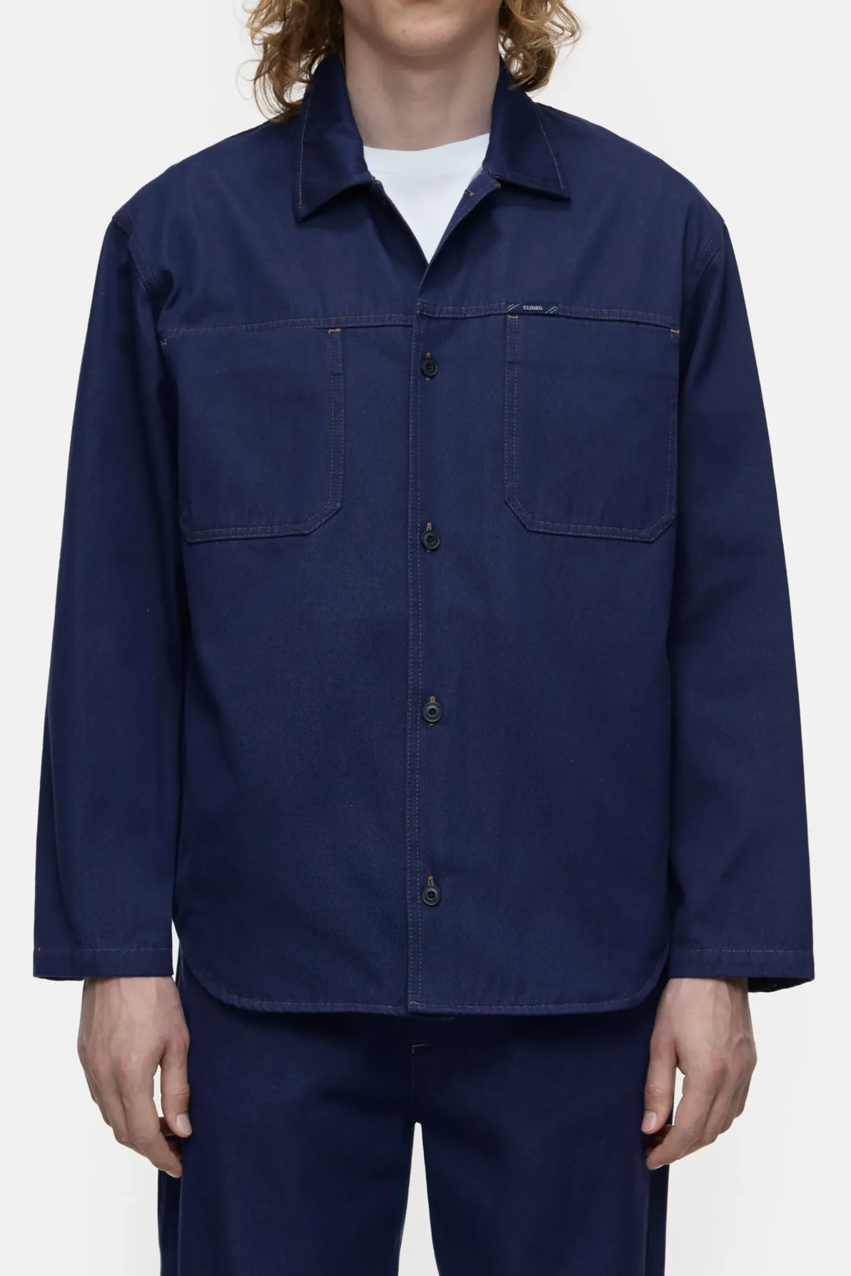 Closed Hemden*Hemd aus Baumwolle Indigoblue