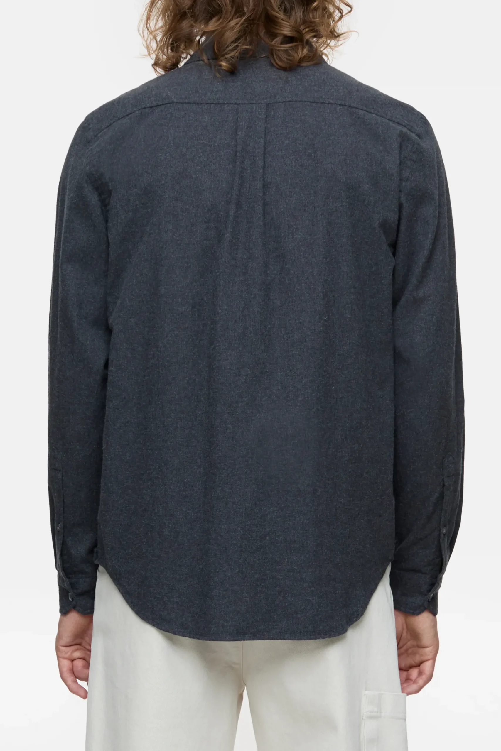 Closed Hemden*Hemd aus Baumwolle Darkgreymelange