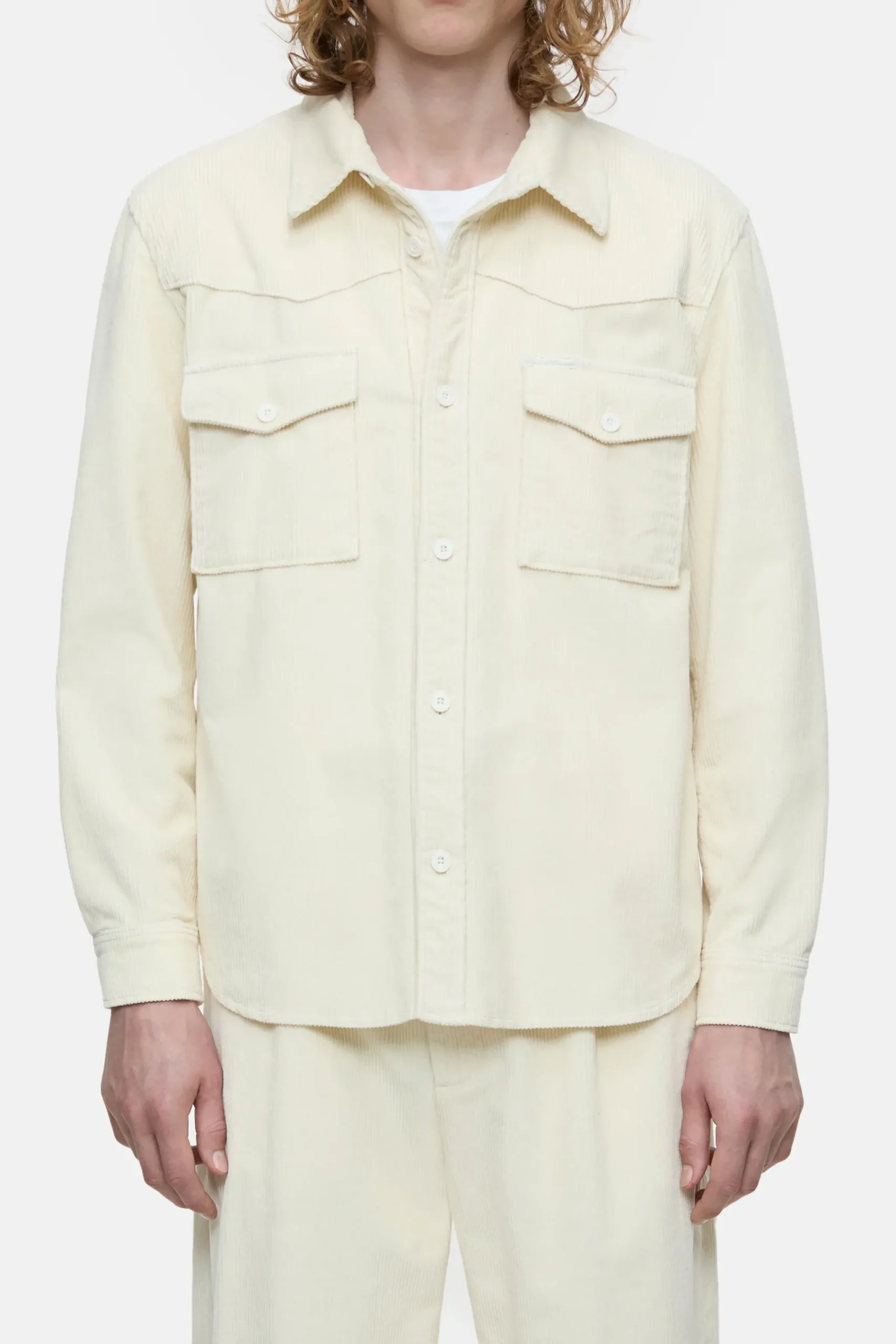 Closed Hemden*Hemd aus Cord Ivory