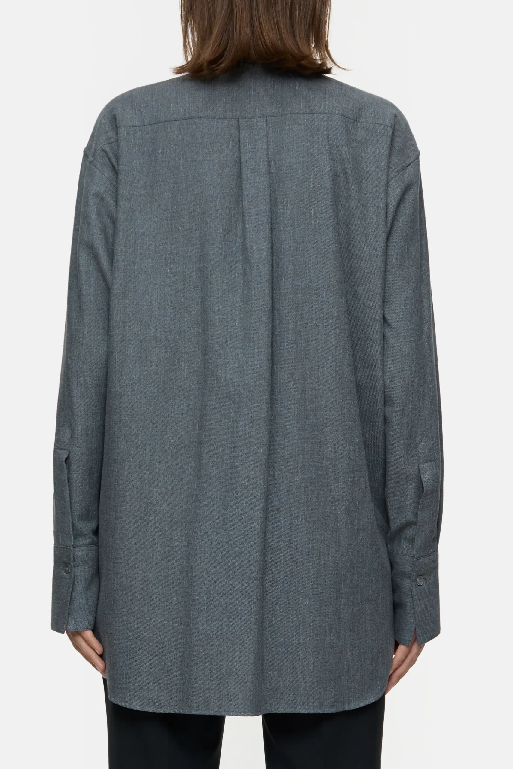 Closed Shirts & Blusen*Hemdbluse aus Baumwolle Darkgreymelange