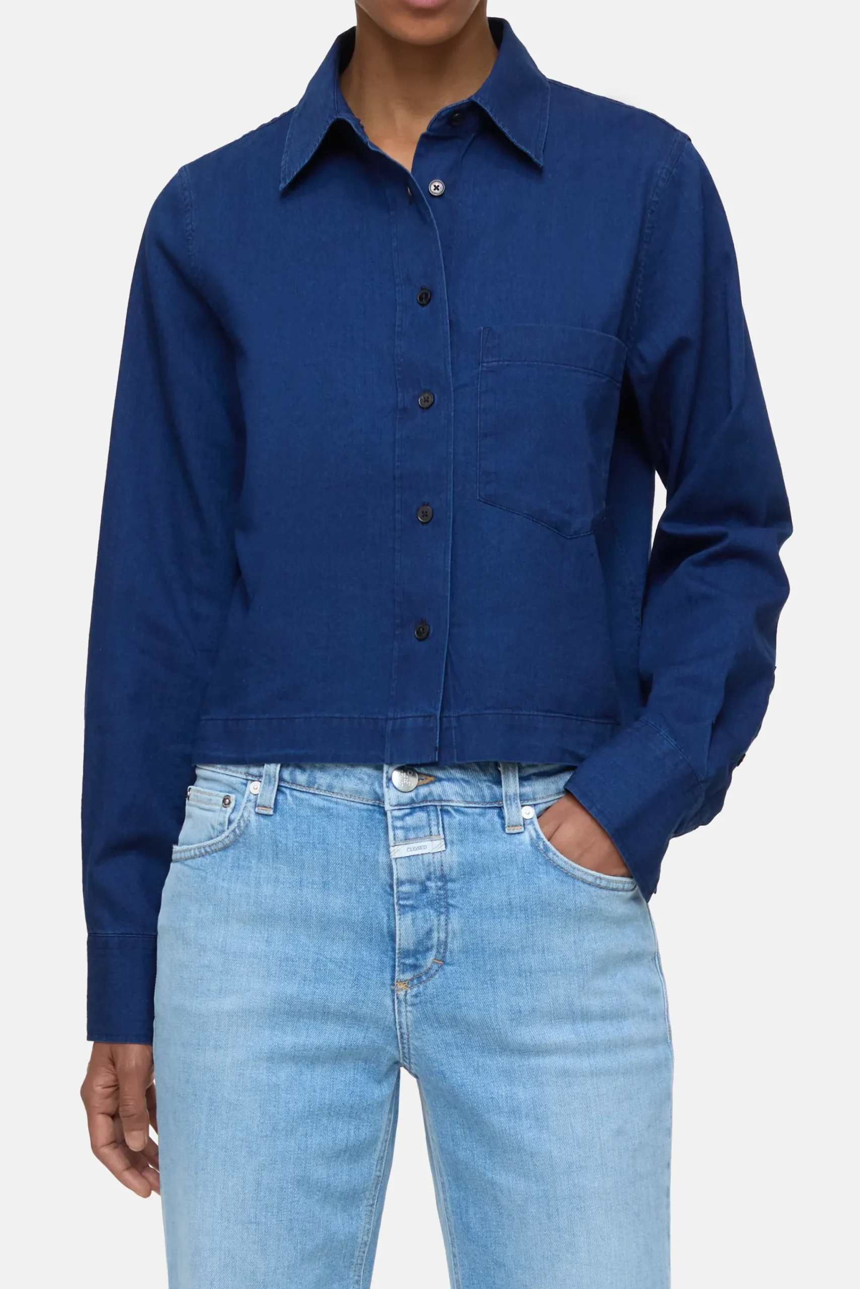 Closed Shirts & Blusen*Hemdbluse aus Denim Darkblue
