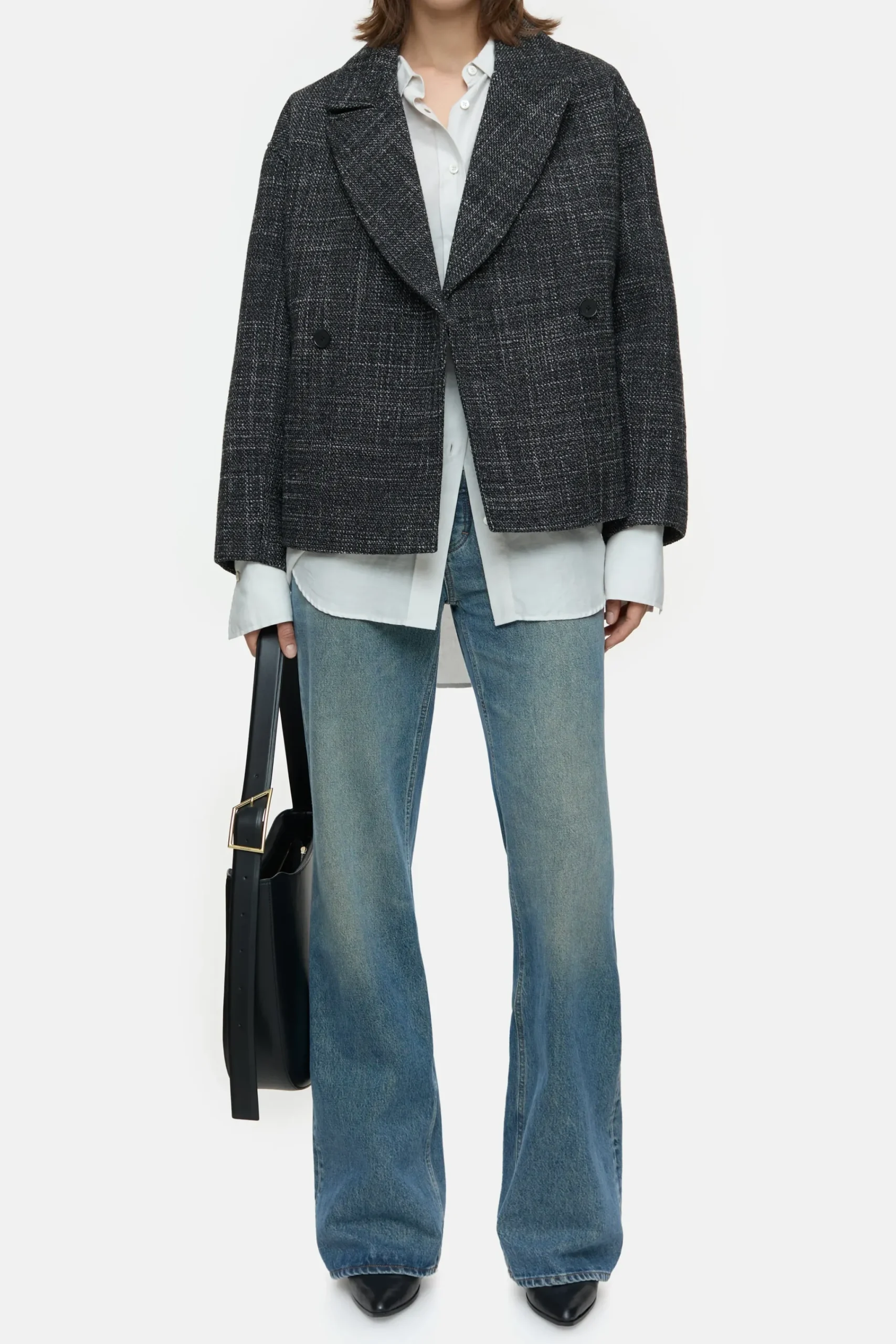 Closed Jacken & Mäntel*Jacke aus Heringbone-Tweed Black