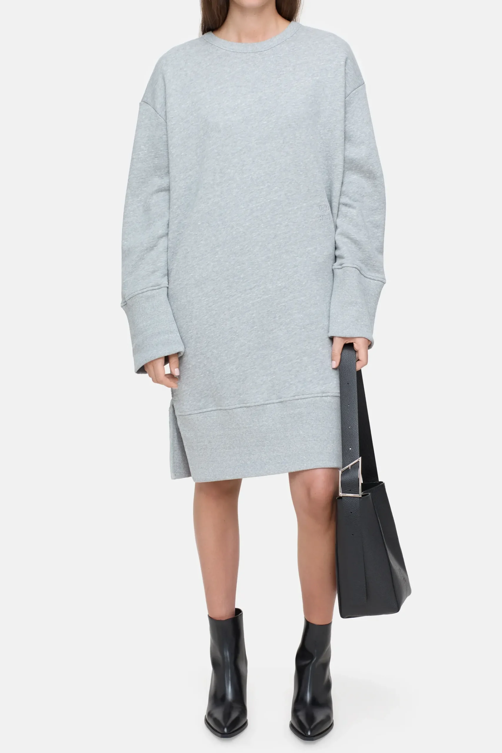 Closed Kleider*Jersey-Kleid aus Baumwoll-Mix Lightgreymelange