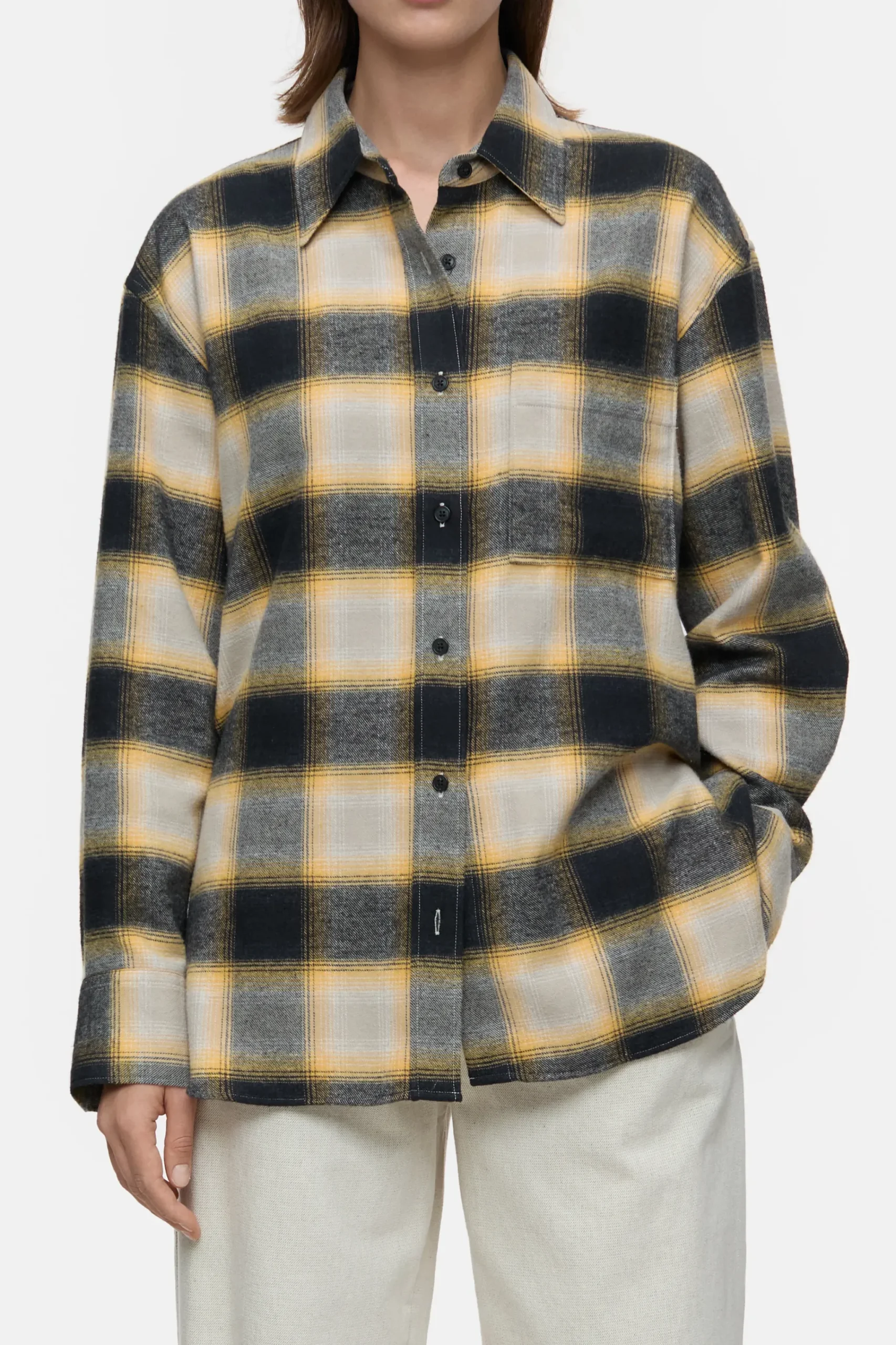 Closed Shirts & Blusen*Karierte Hemdbluse Irishorange