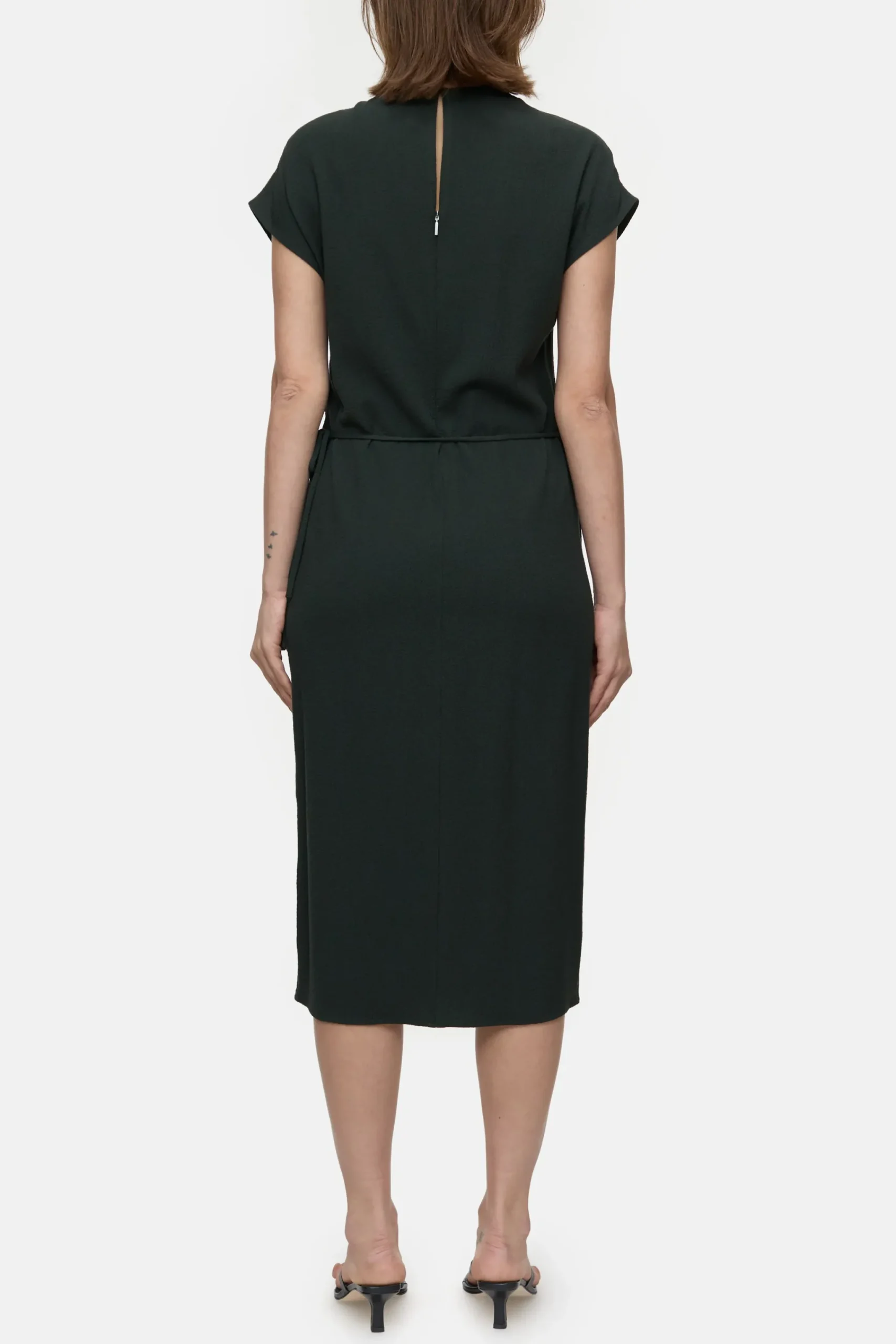 Closed Kleider*Kleid aus strukturiertem Viskose-Mix Irishcoffee