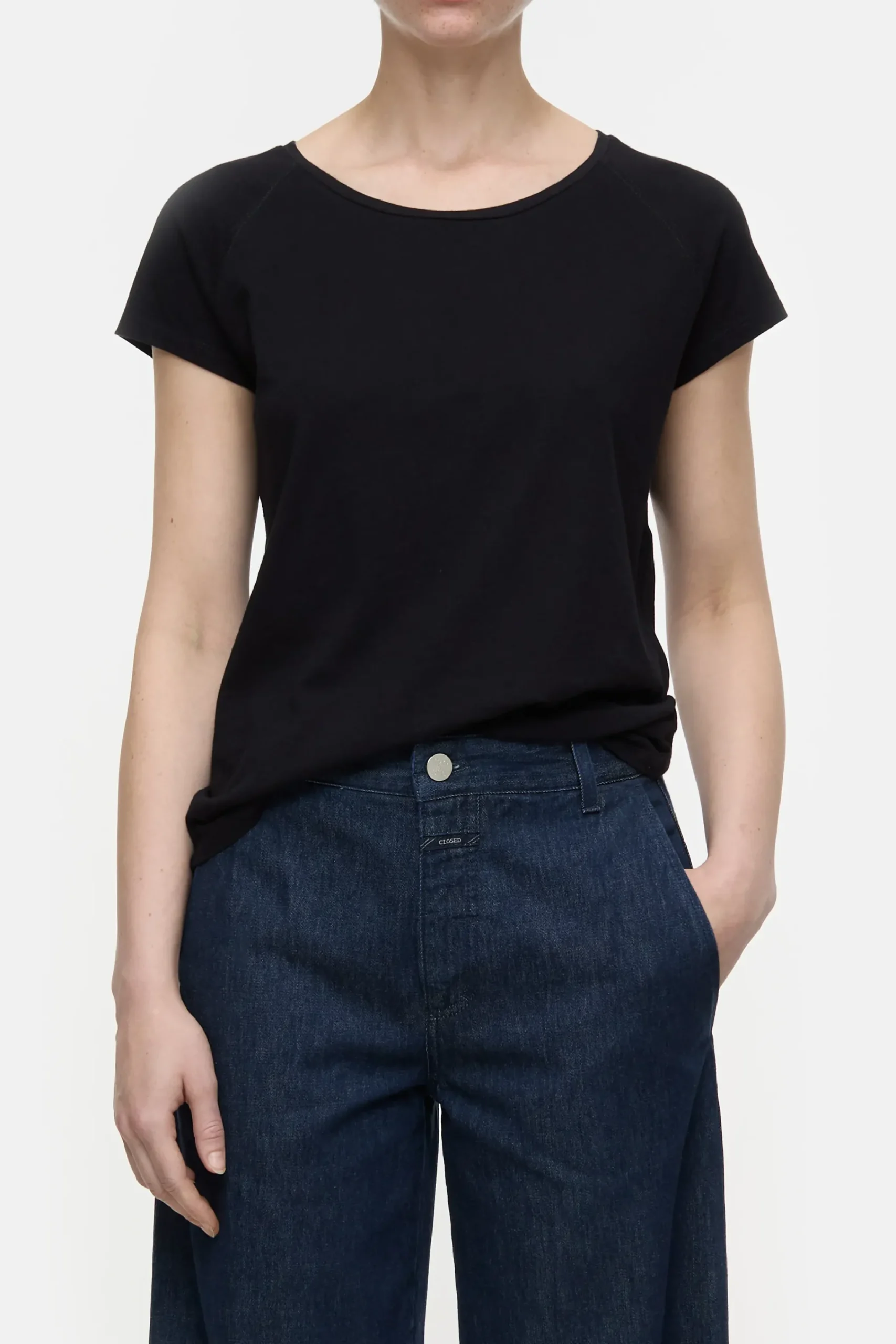 Closed T-shirts*Kurzarmshirt aus Baumwolle Black