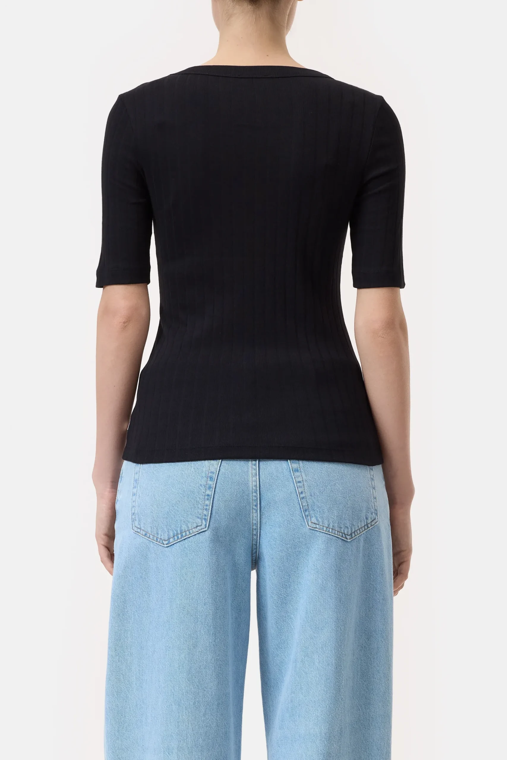 Closed T-shirts*Kurzarmshirt aus Baumwoll-Mix Black