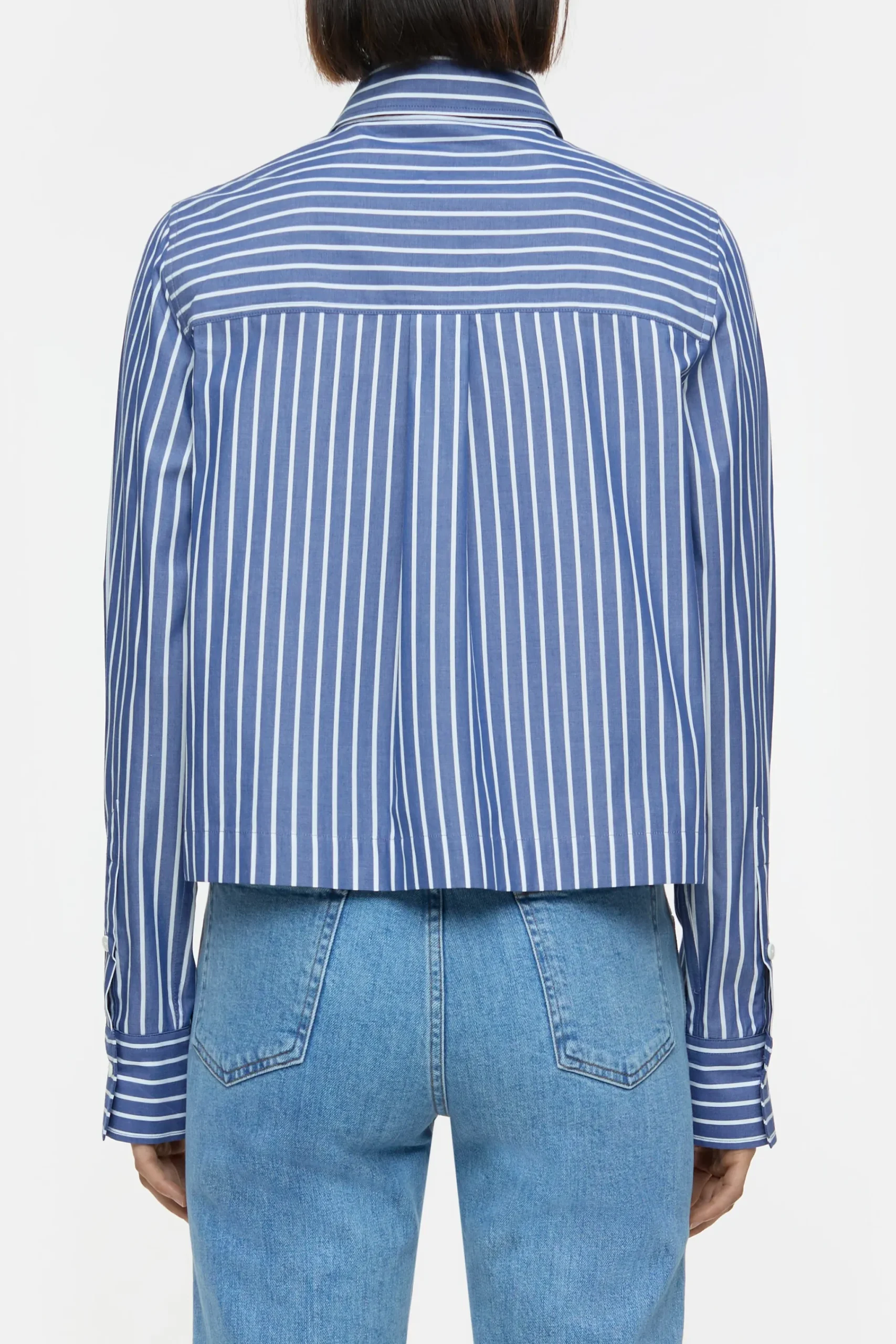 Closed Shirts & Blusen*Kurze Bluse aus Bio-Baumwolle Graphiteblue