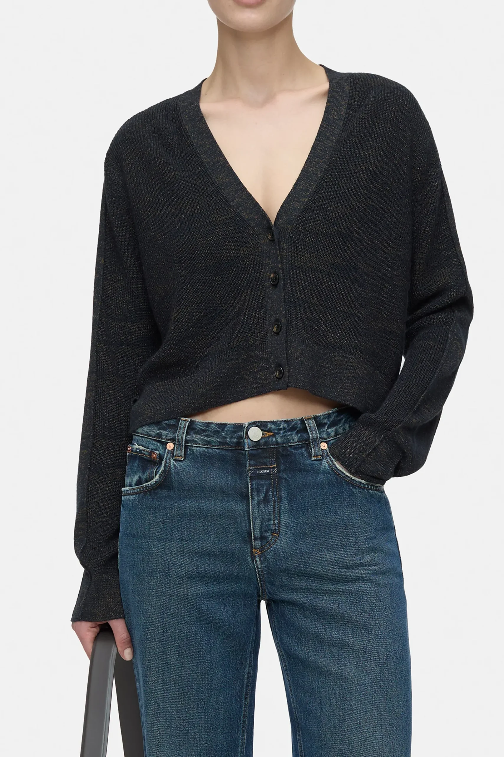 Closed Strick*Kurze Strickjacke Smokeyblue