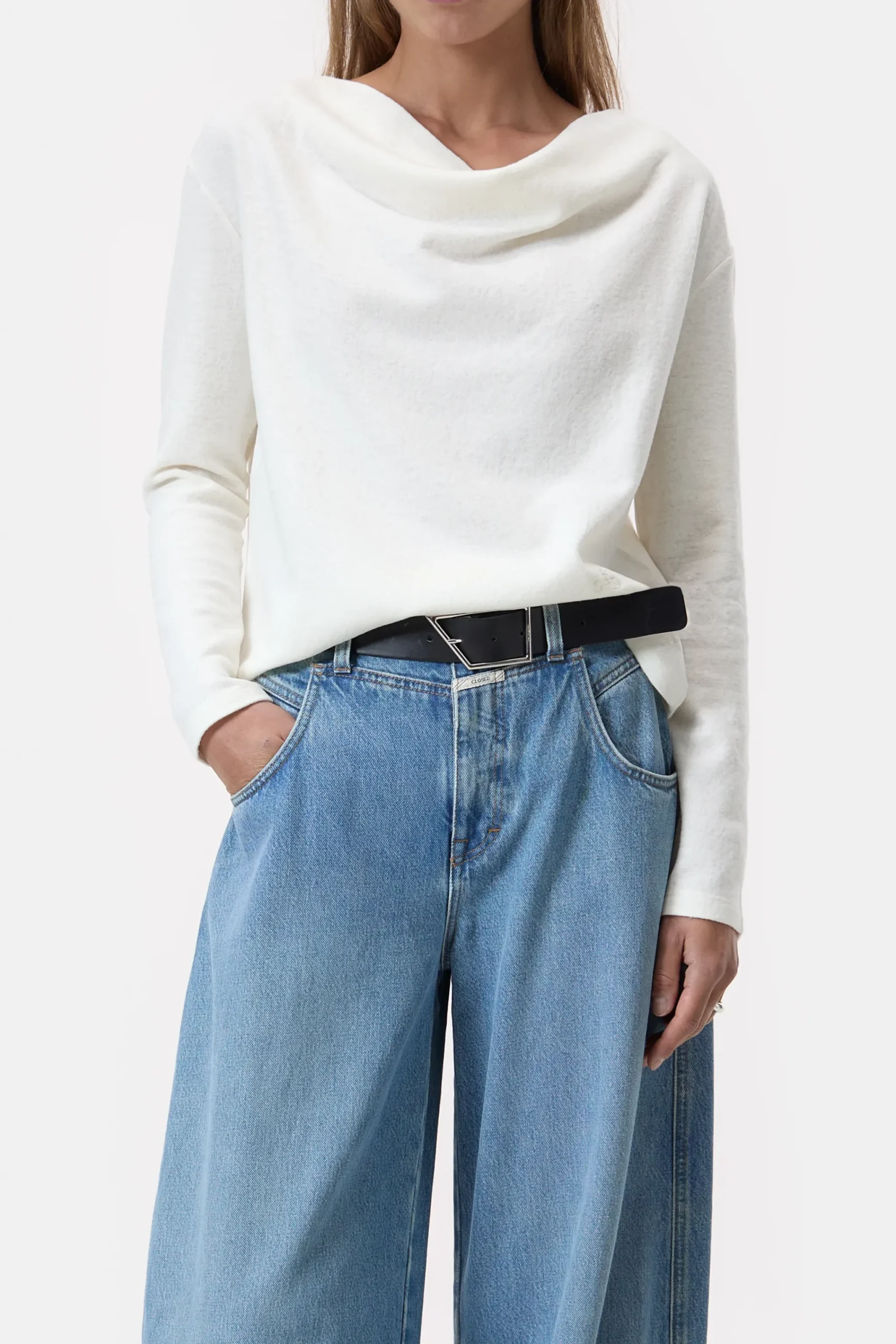 Closed T-shirts*Langarmshirt Ivory