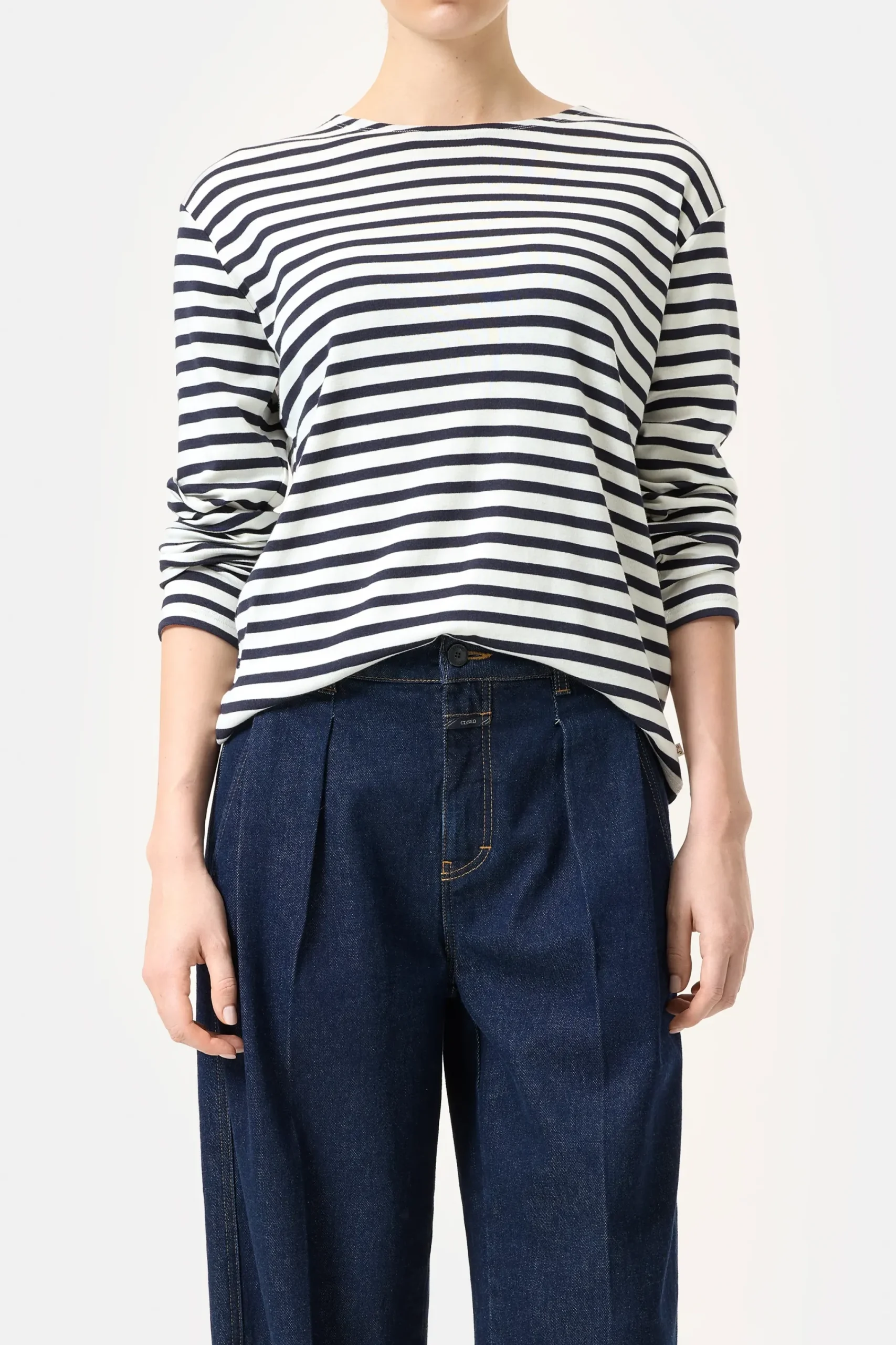 Closed T-shirts*Langarmshirt aus Baumwoll-Mix Darknight