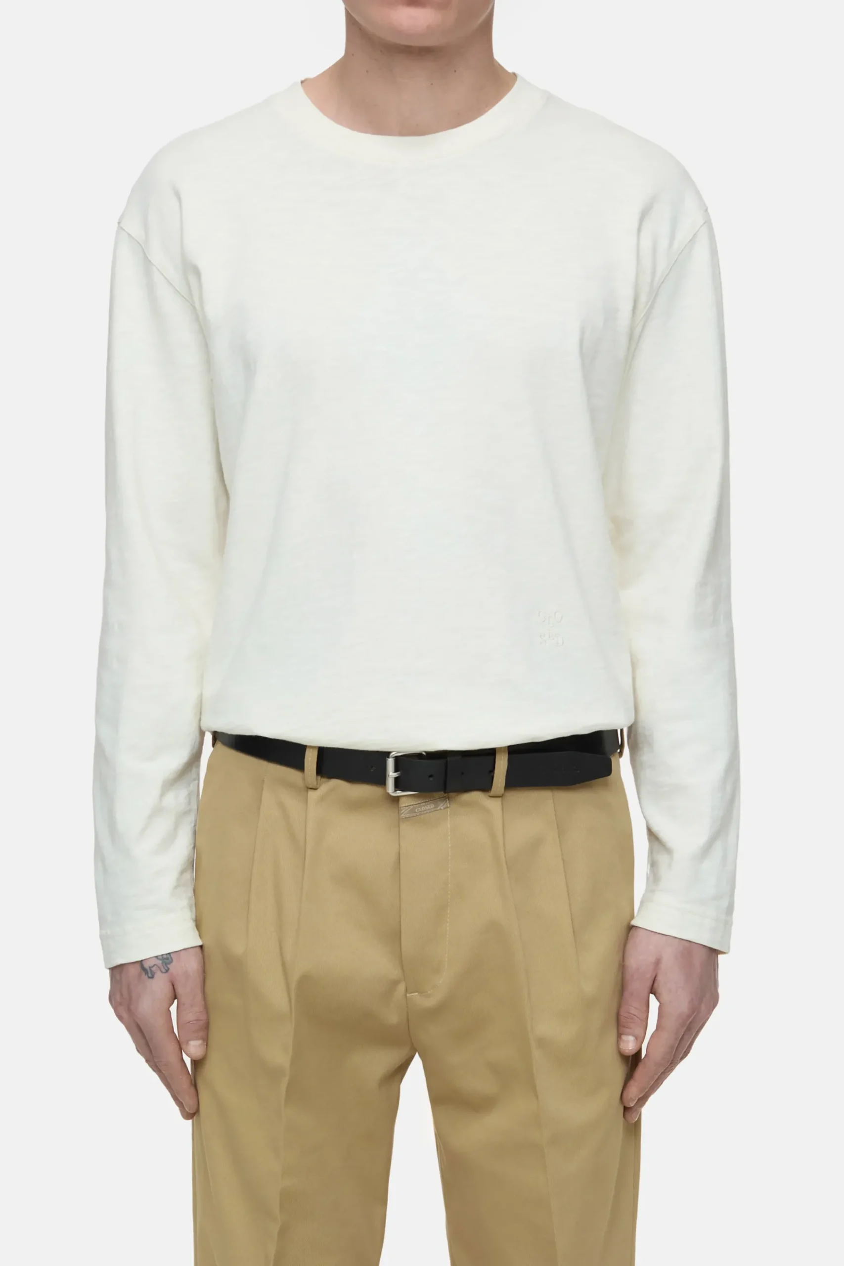 Closed T-shirts*Langarmshirt aus Bio-Baumwolle Ivory