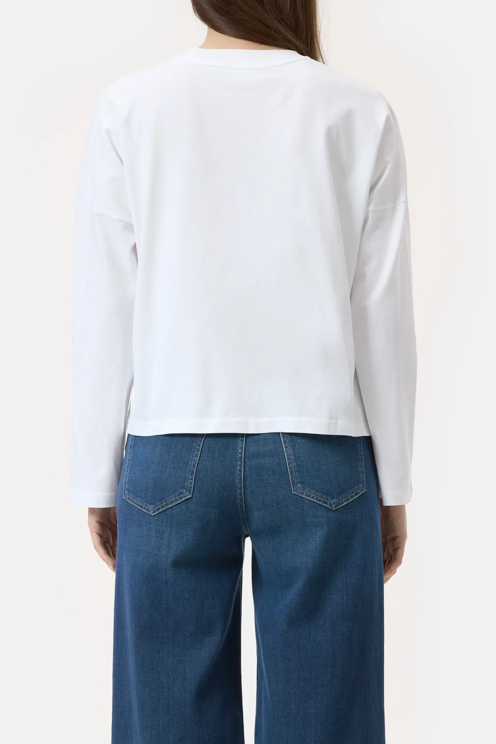 Closed T-shirts*Langarmshirt aus Bio-Baumwolle White