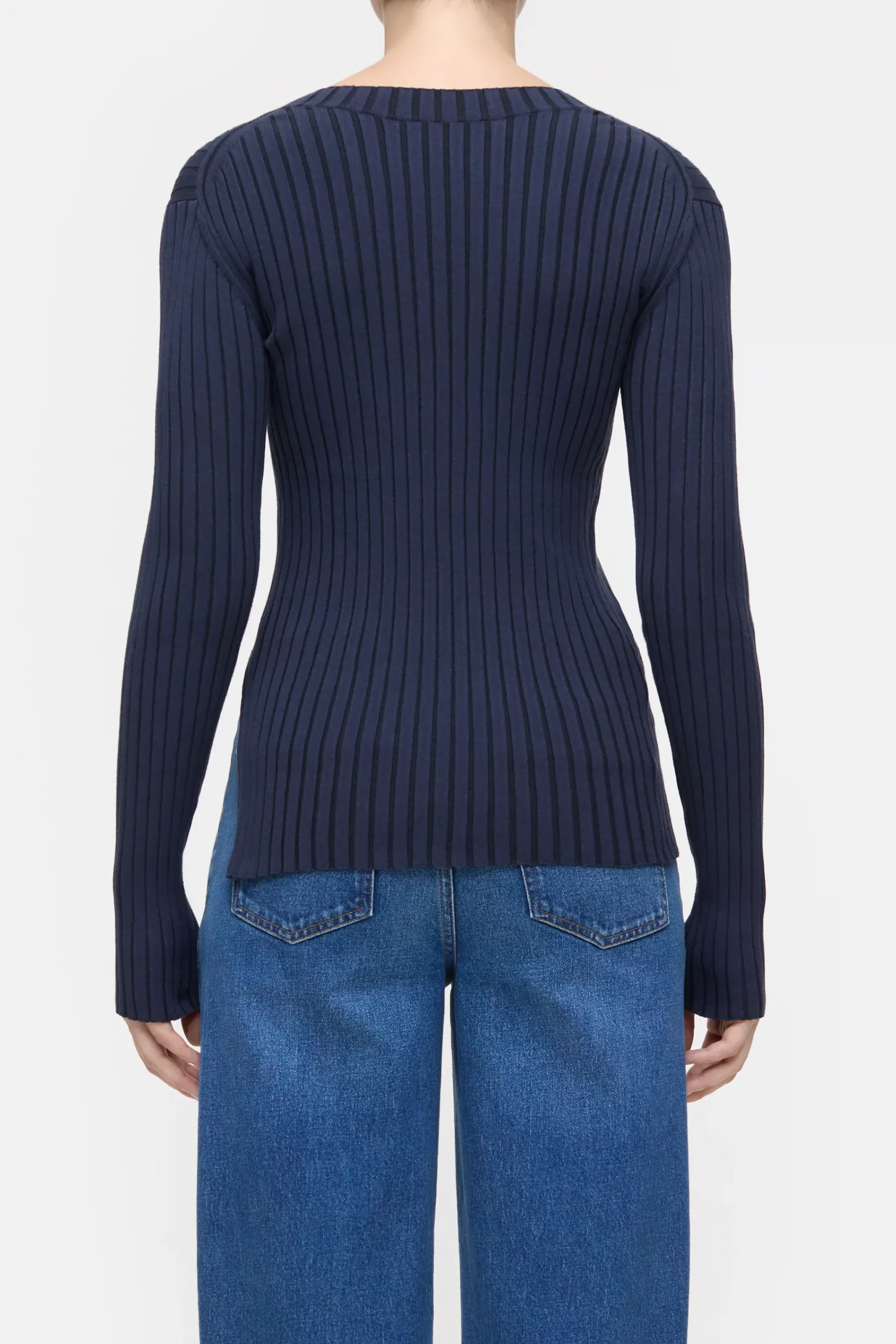 Closed Strick*Langarmshirt aus Feinstrick Darknight