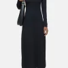 Closed Kleider*Langes Jerseykleid Black