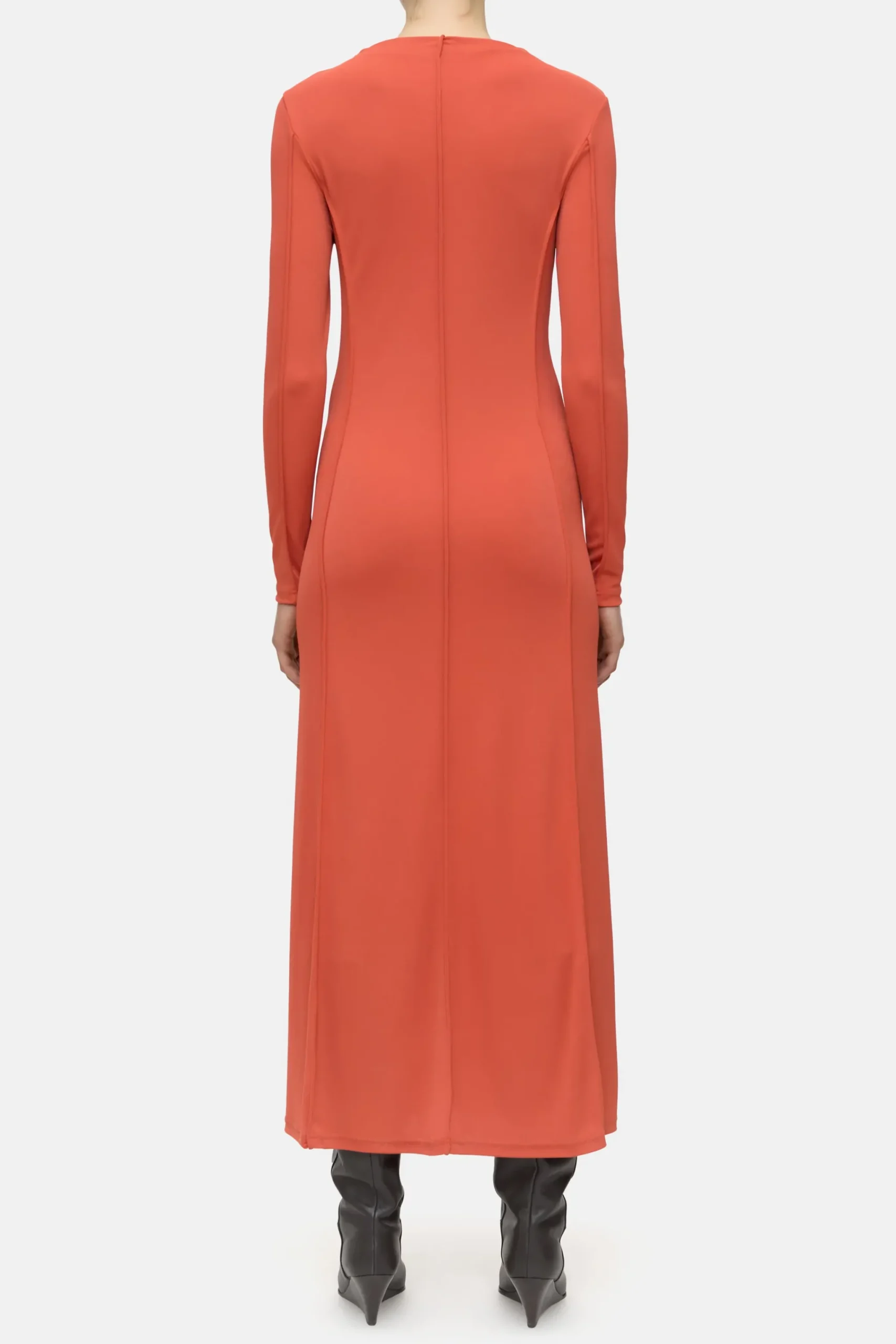 Closed Kleider*Langes Jerseykleid Aperolred