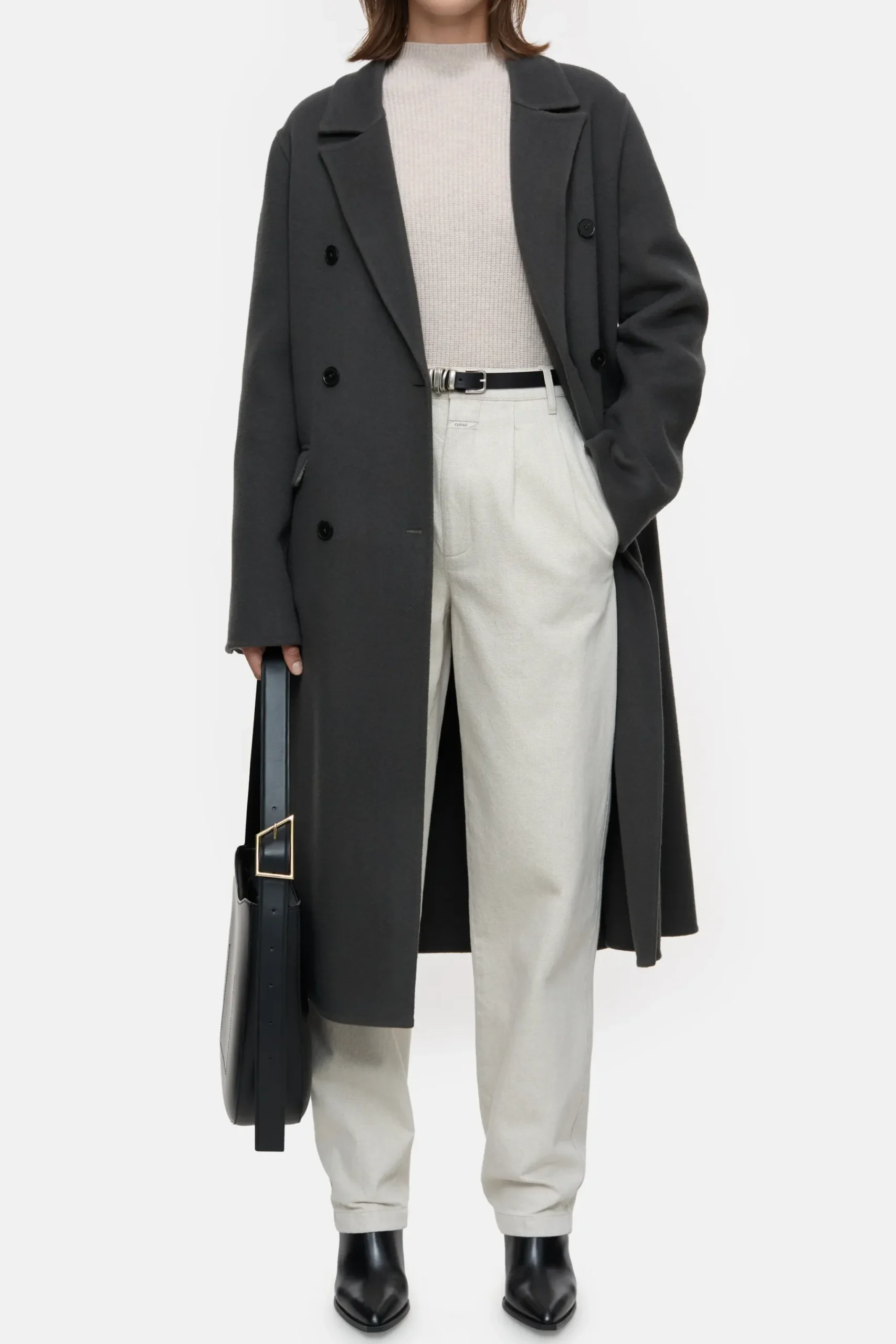 Closed Jacken & Mäntel*Mantel aus Schurwoll-Kaschmir-Mix Irishcoffee