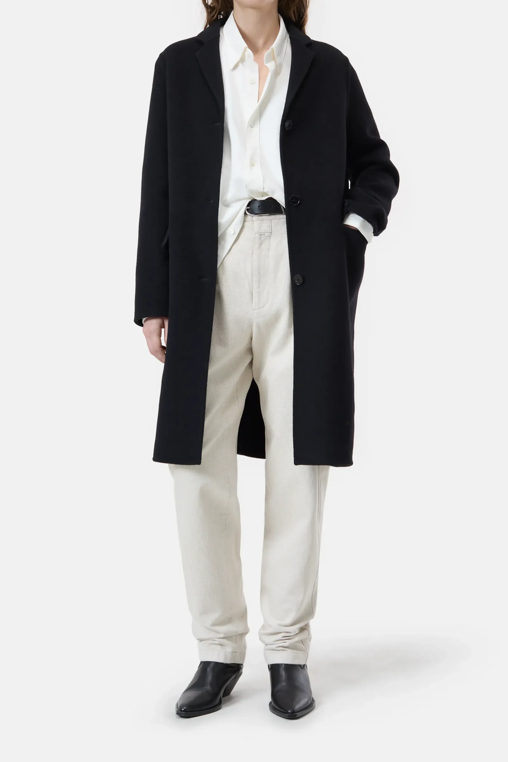 Closed Jacken & Mäntel*Mantel aus Schurwoll-Kaschmir-Mix Black