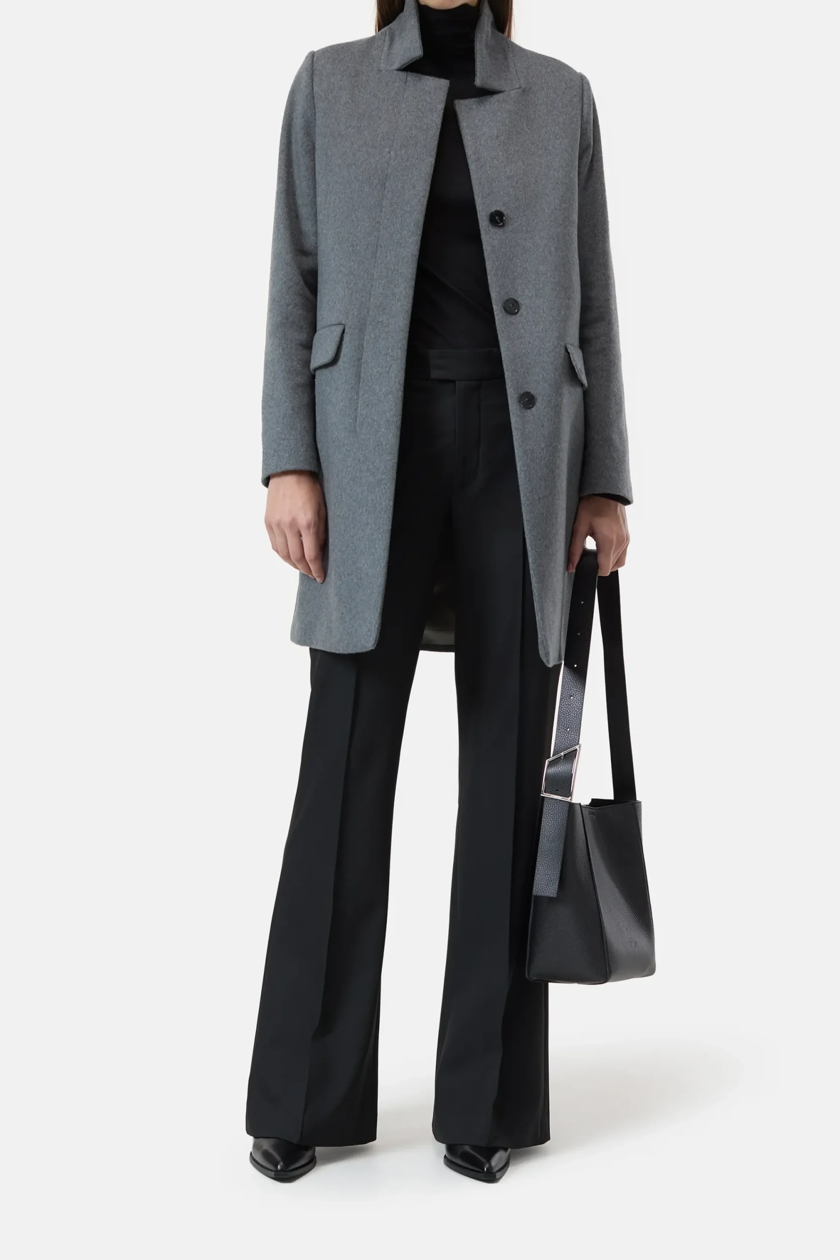 Closed Jacken & Mäntel*Mantel aus Woll-Kaschmir-Mix Darkgreymelange