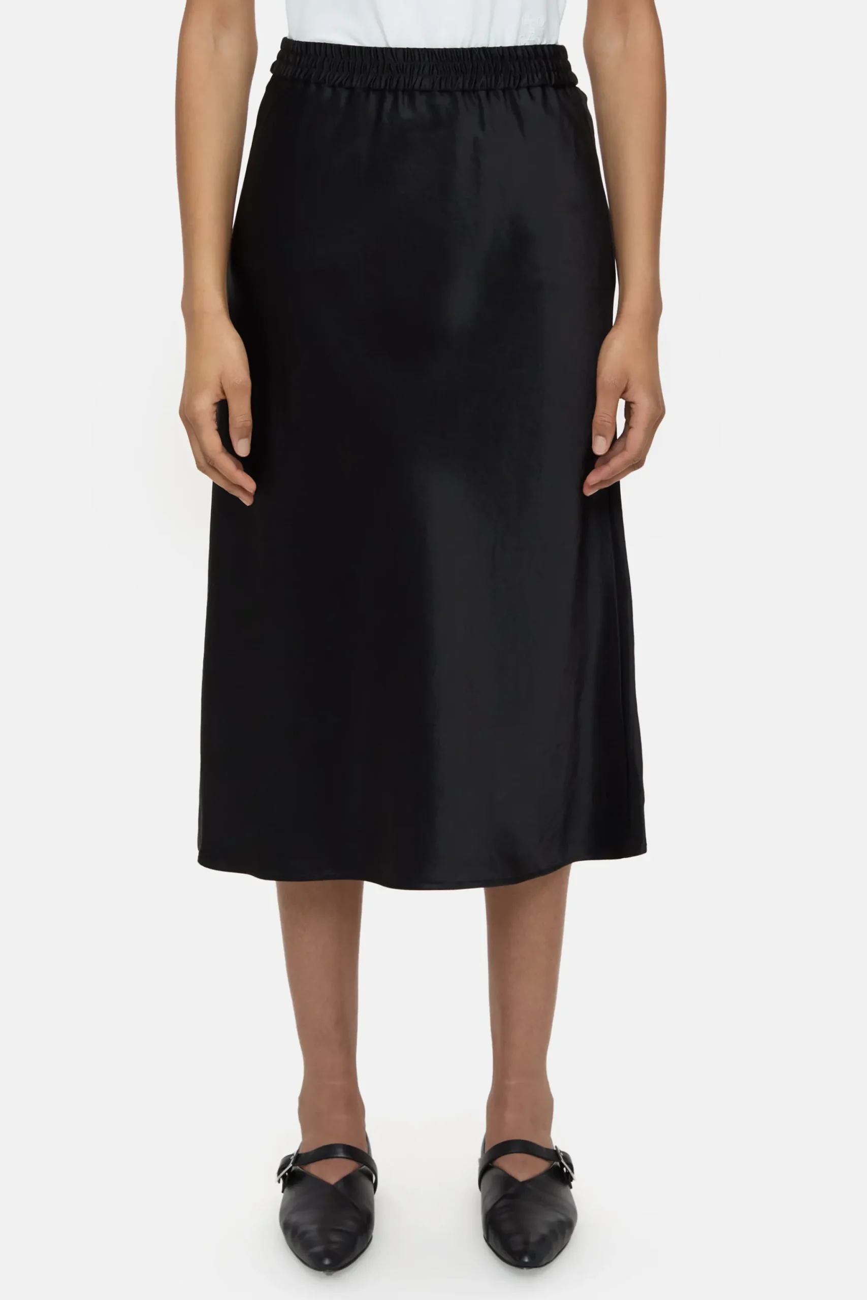 Closed Röcke*Maxirock aus Satin Black