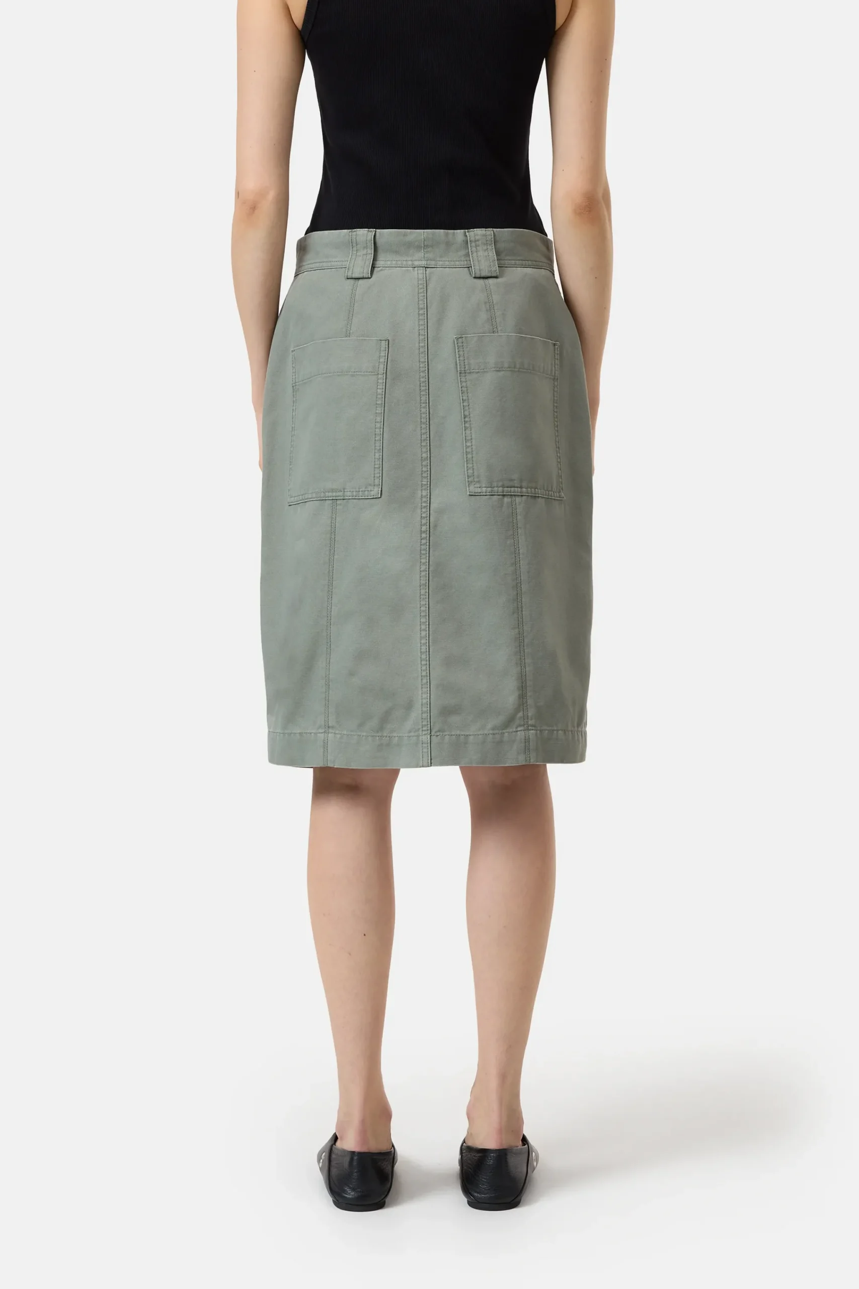 Closed Röcke*Midirock aus Baumwolle Fadedgreen