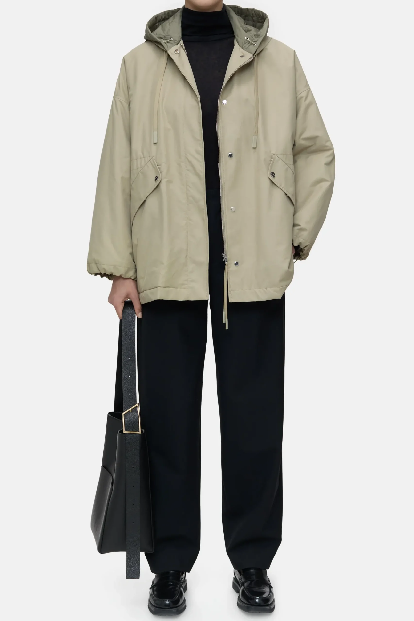 Closed Jacken & Mäntel*Parka aus Baumwoll-Mix Pastelolive